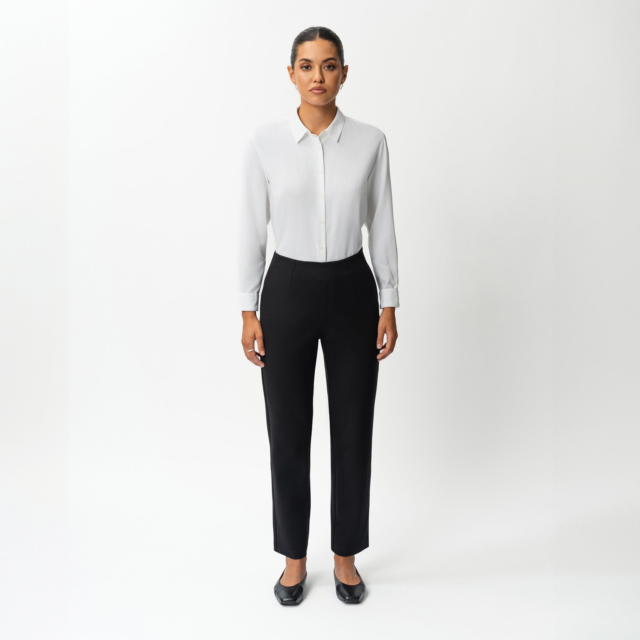 Tailored Ponte Straight Trouser - Ninepine