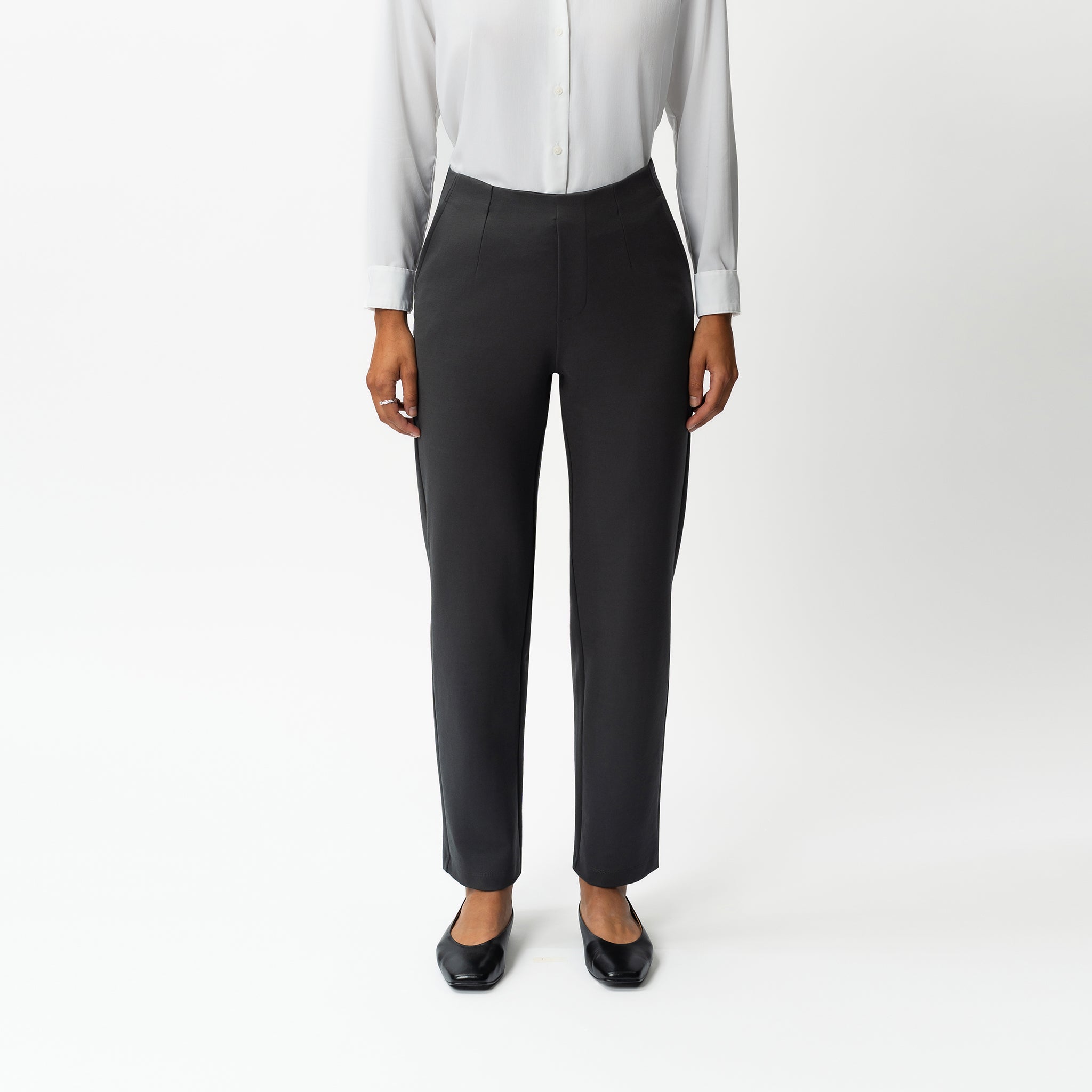 Tailored Ponte Straight Trouser - Ninepine
