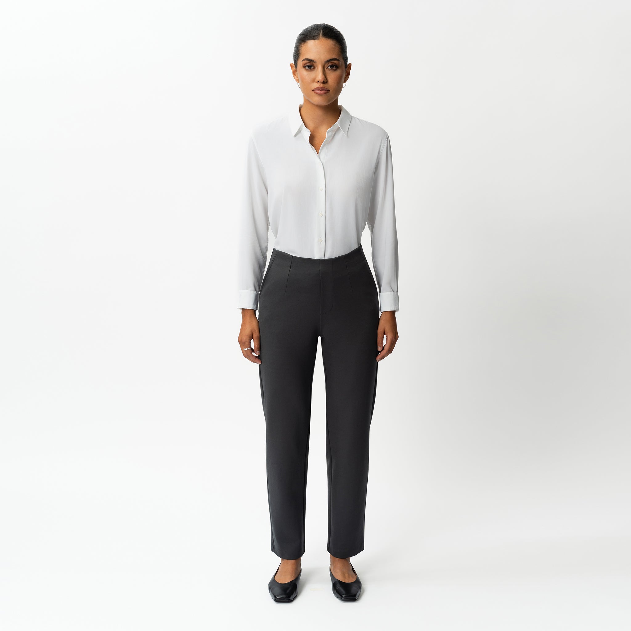 Tailored Ponte Straight Trouser - Ninepine
