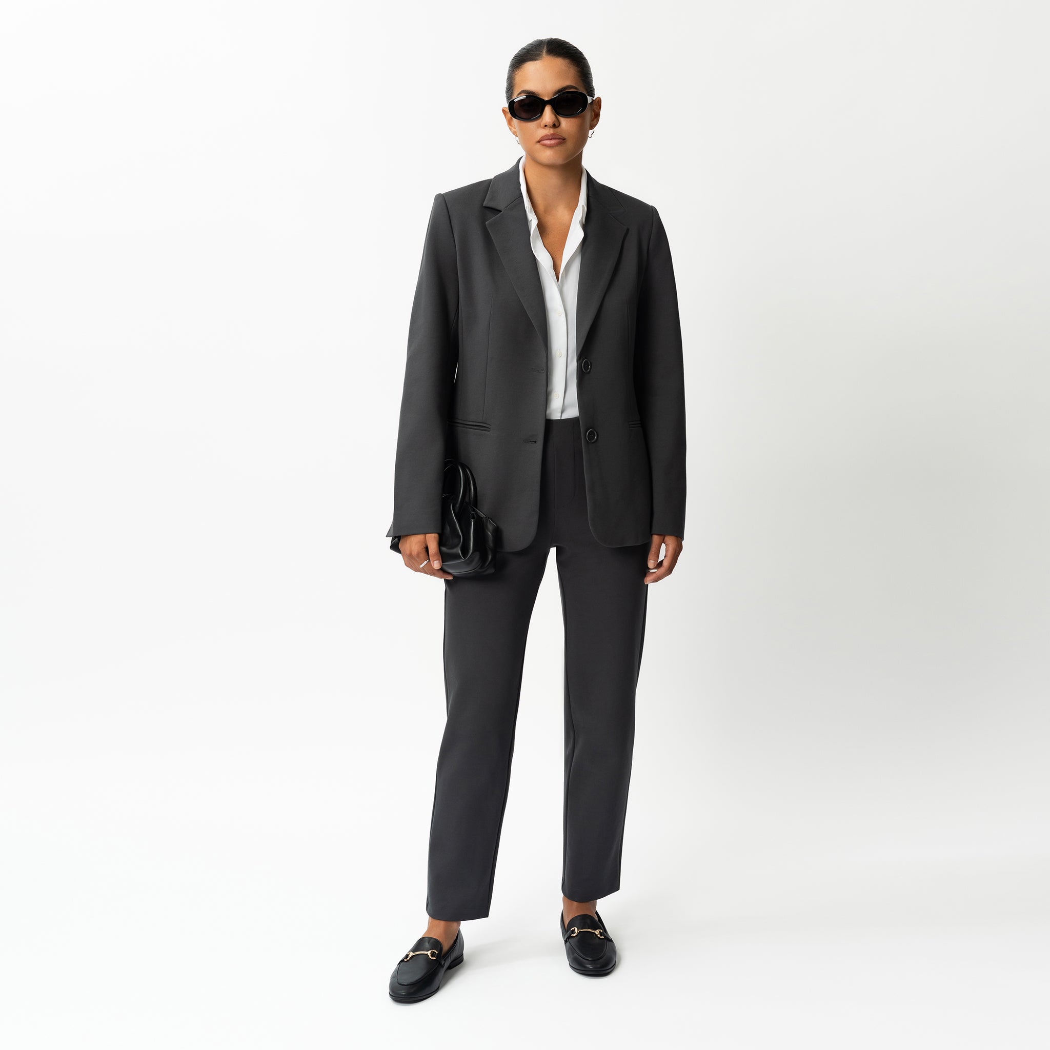 Tailored Ponte Straight Trouser - Ninepine