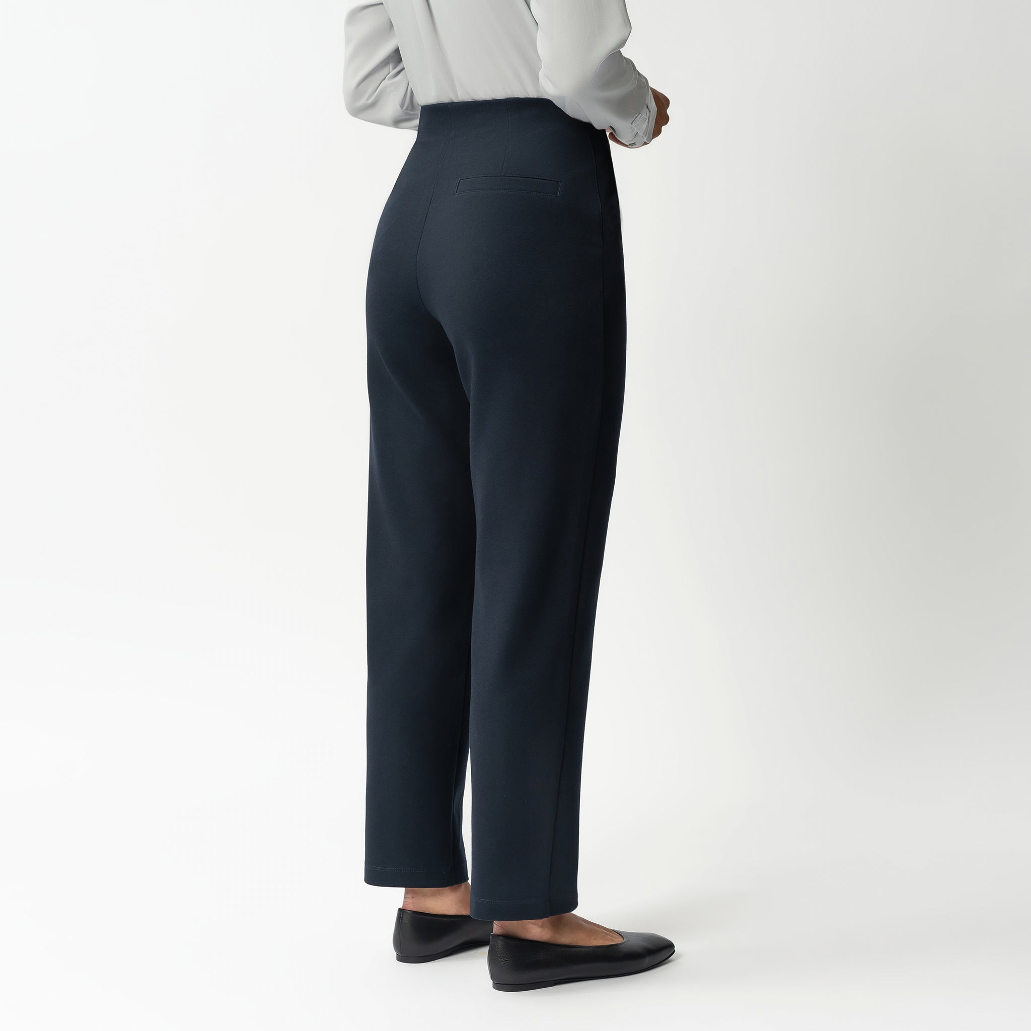 Tailored Ponte Straight Trouser - Ninepine