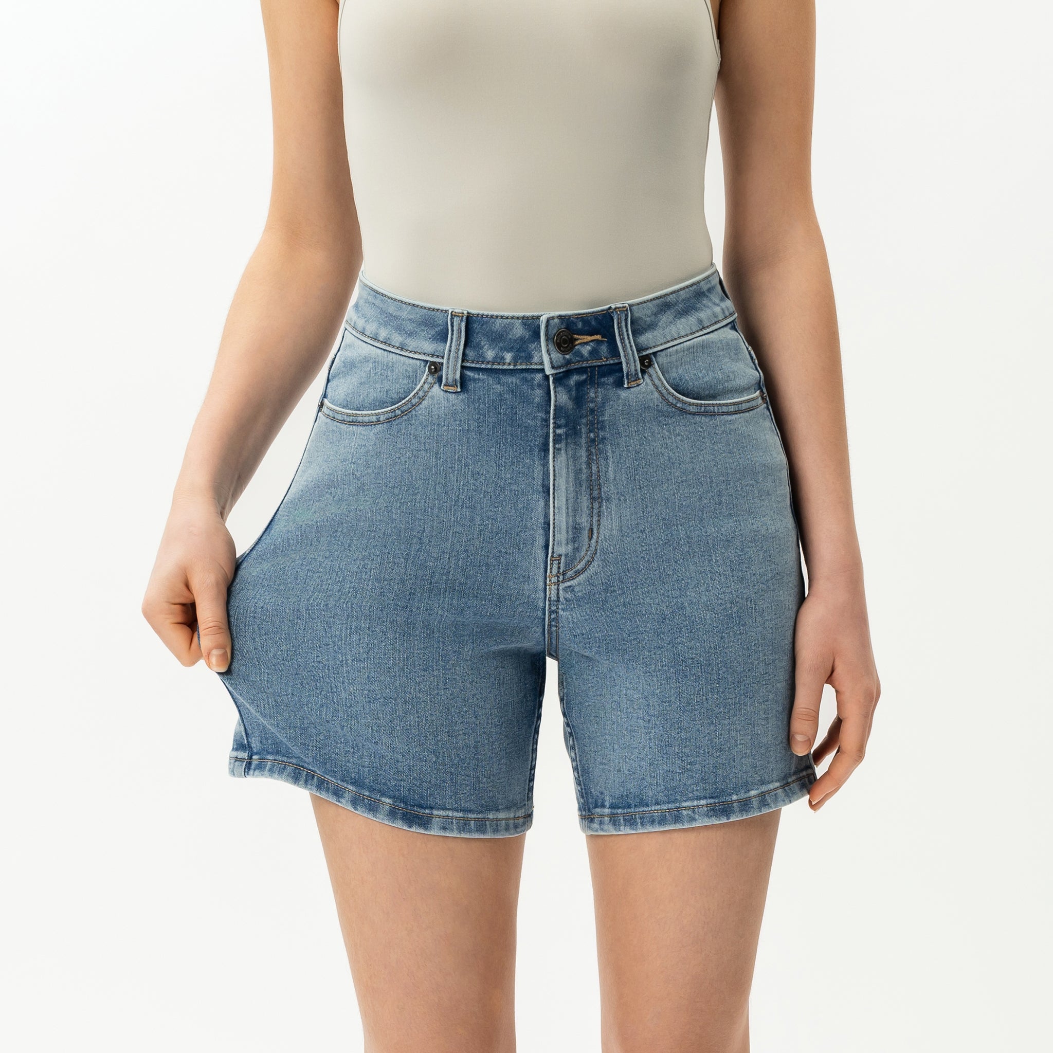 Stretchy ComfortDenim™ Shorts - Ninepine