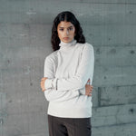 Merinowolle, lockerer Rollkragenpullover – Ninepine