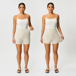 Light Ponte Shorts - Ninepine