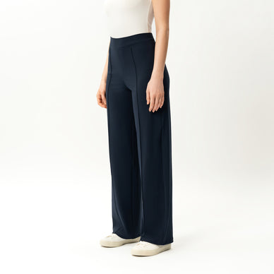 Asana Relaxed Front Crease Pant | Ninepine