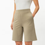 Light Ponte Shorts - Ninepine