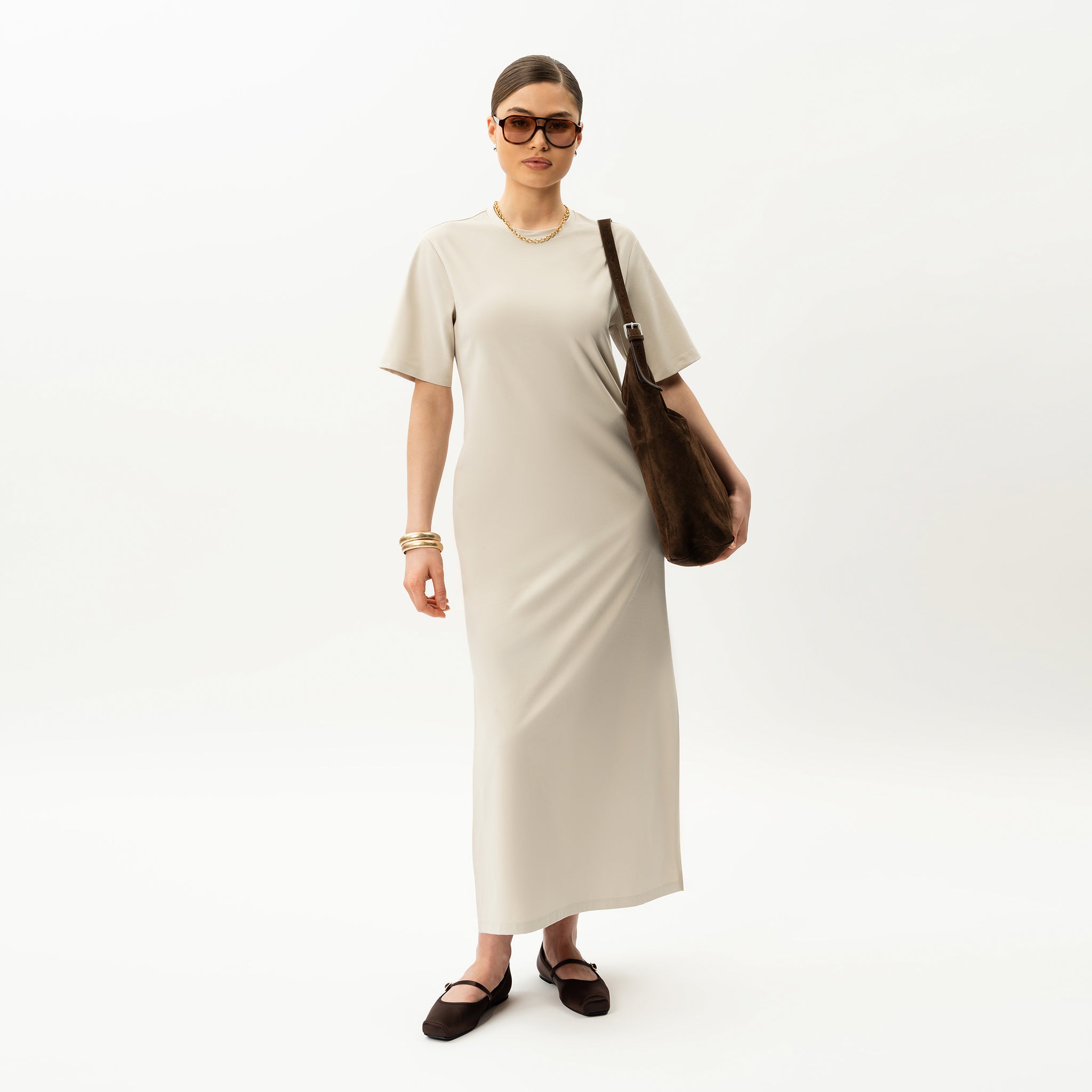 tan t shirt dress Time and Tru Women's Cotton Midi T-Shirt with Short Sleeves, Sizes XS-XXXL (Not us.) BE YOURSELF IN HANES ORIGINALS Terry Tshirt Dress