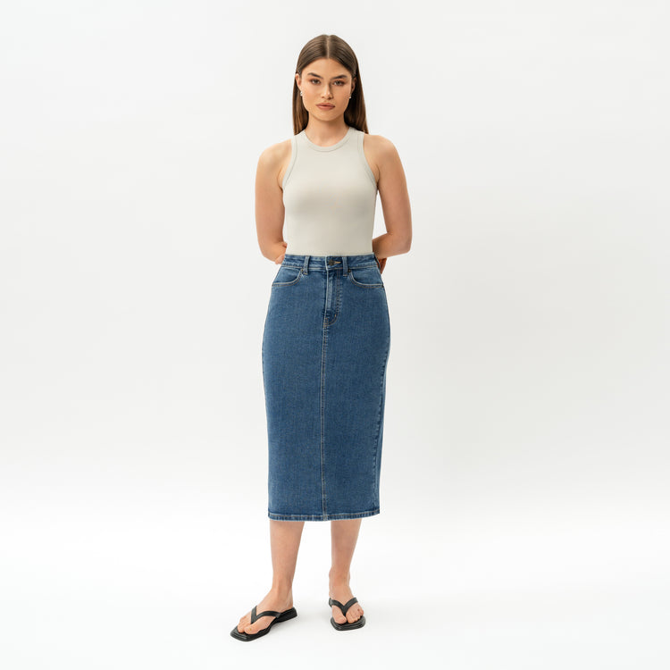 Stretchy ComfortDenim™ Skirt