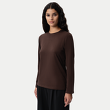Pima Langarm-T-Shirt