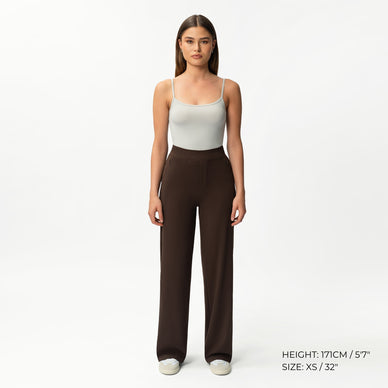 Dasayo Casual Pants for Womens Elastic Waist Solid Trousers with Pockets Plus Size Straight Leg Dasayo Casual Pants for Womens Elastic Waist Solid Trousers with Pockets Plus Size Straight Leg