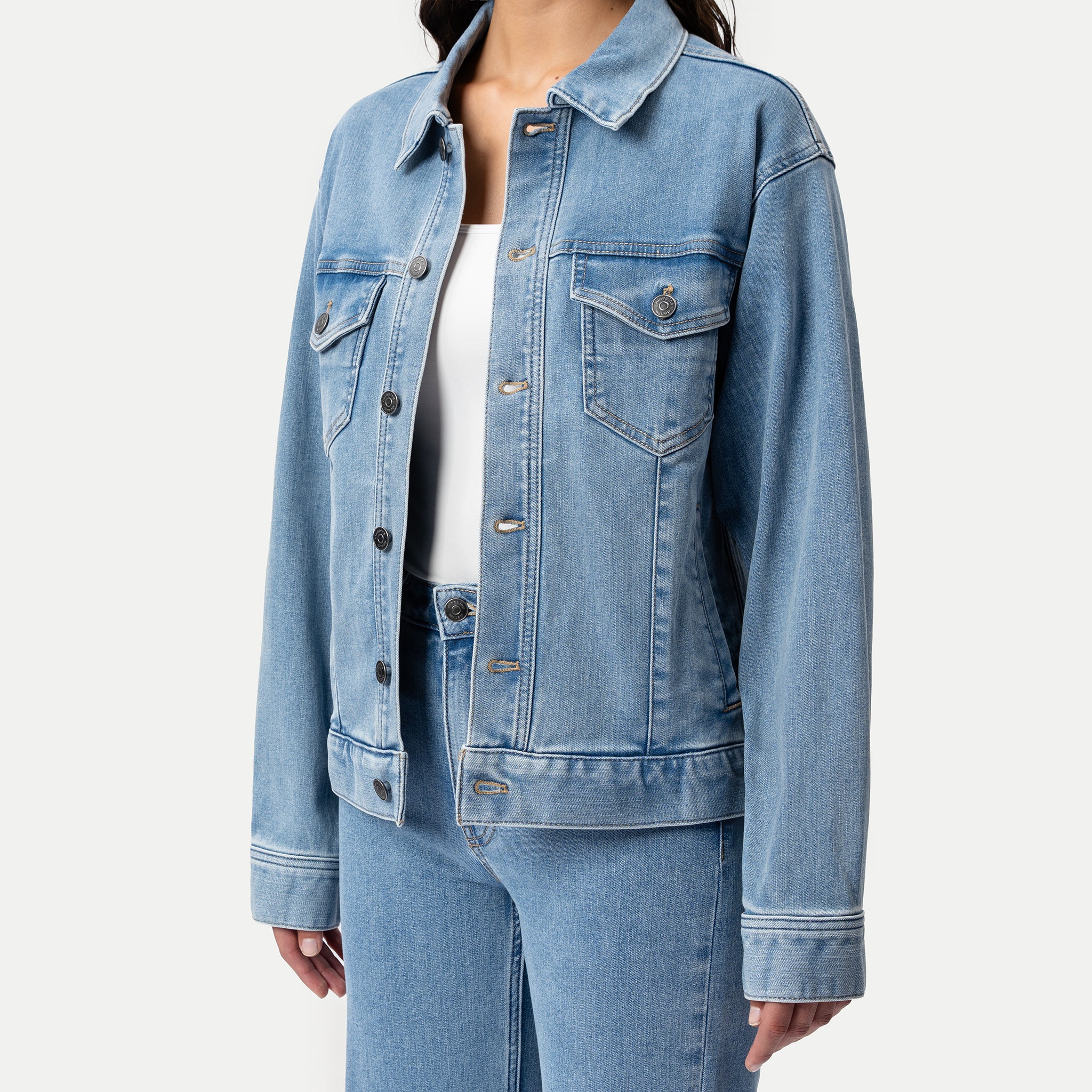 Elastische ComfortDenim™-Jacke – Ninepine