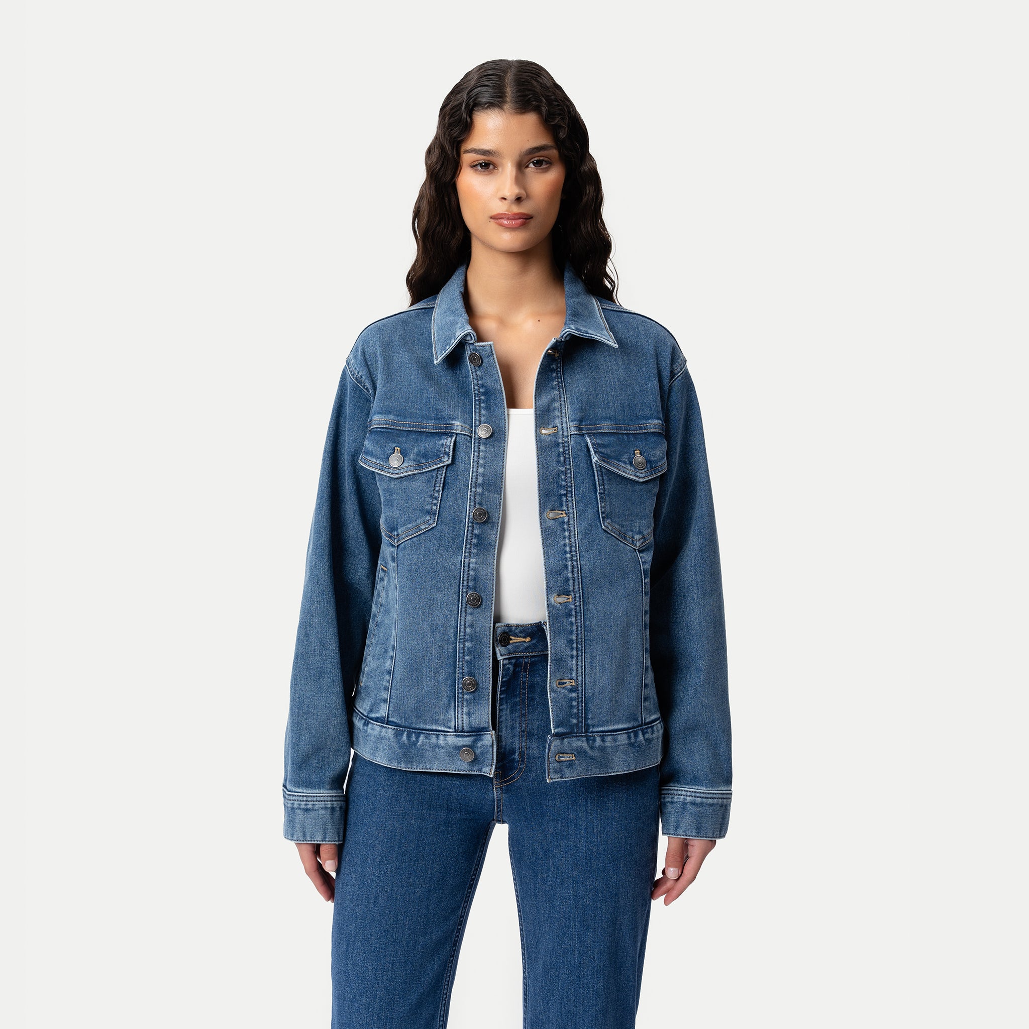 Stretchy ComfortDenim™ Jacket - Ninepine
