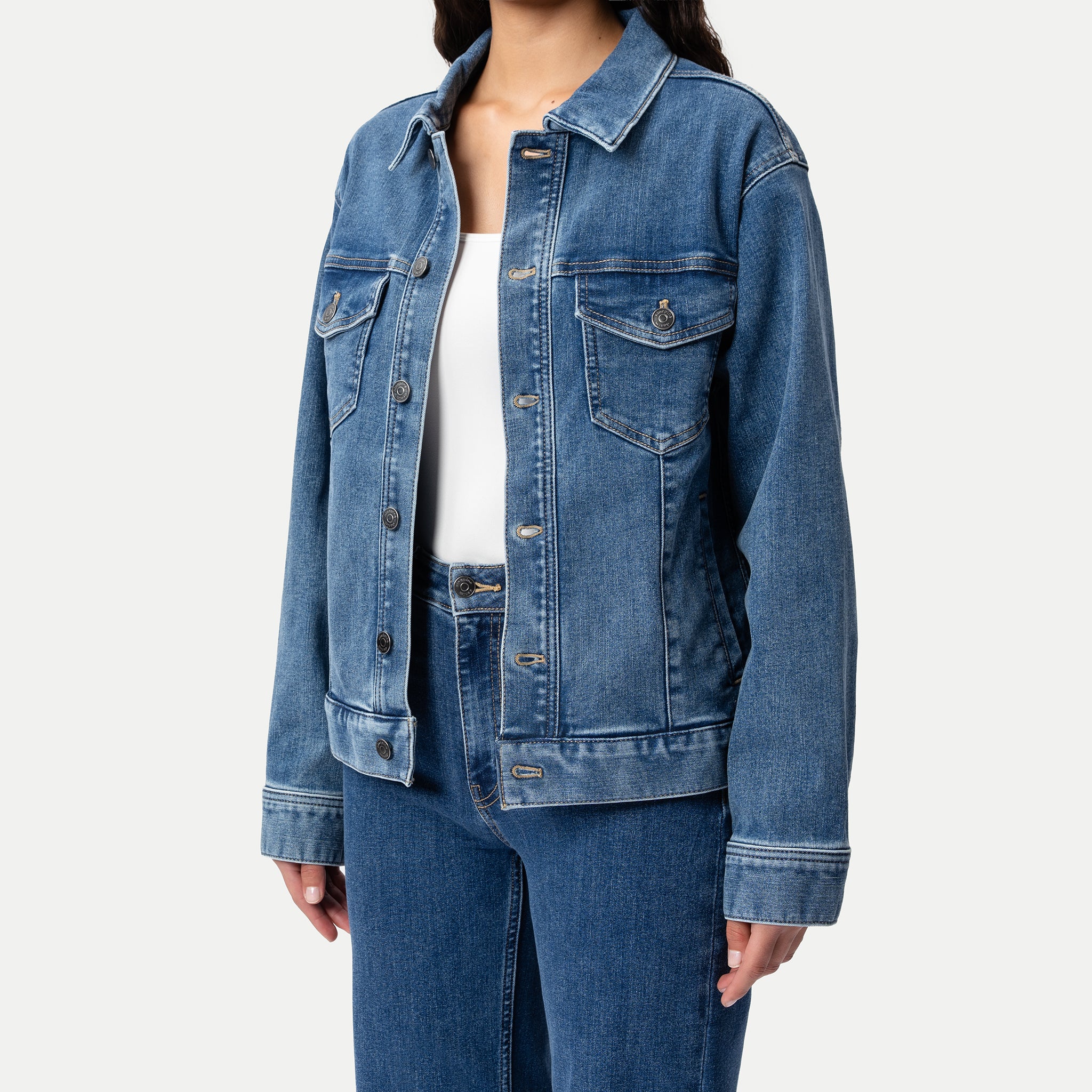 Elastische ComfortDenim™-Jacke – Ninepine