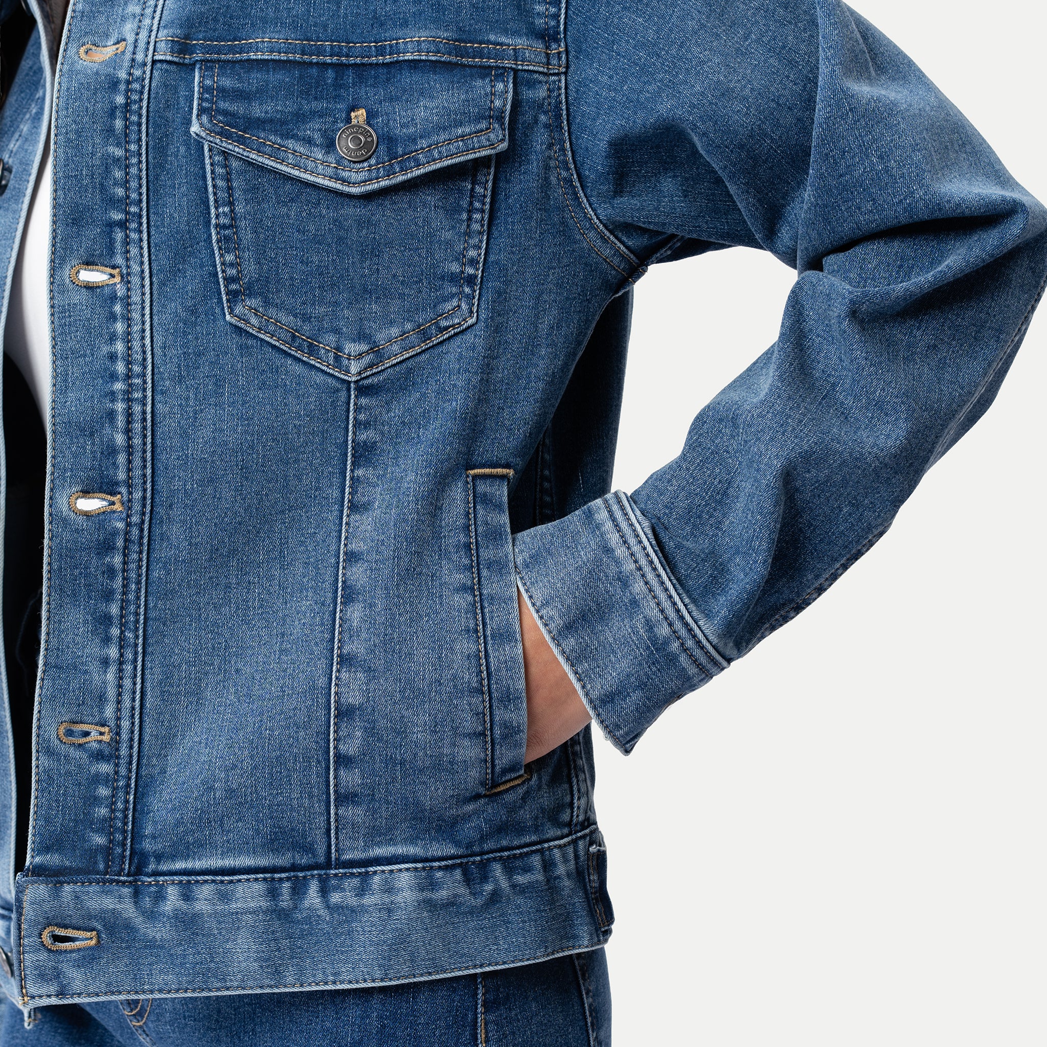 Elastische ComfortDenim™-Jacke – Ninepine