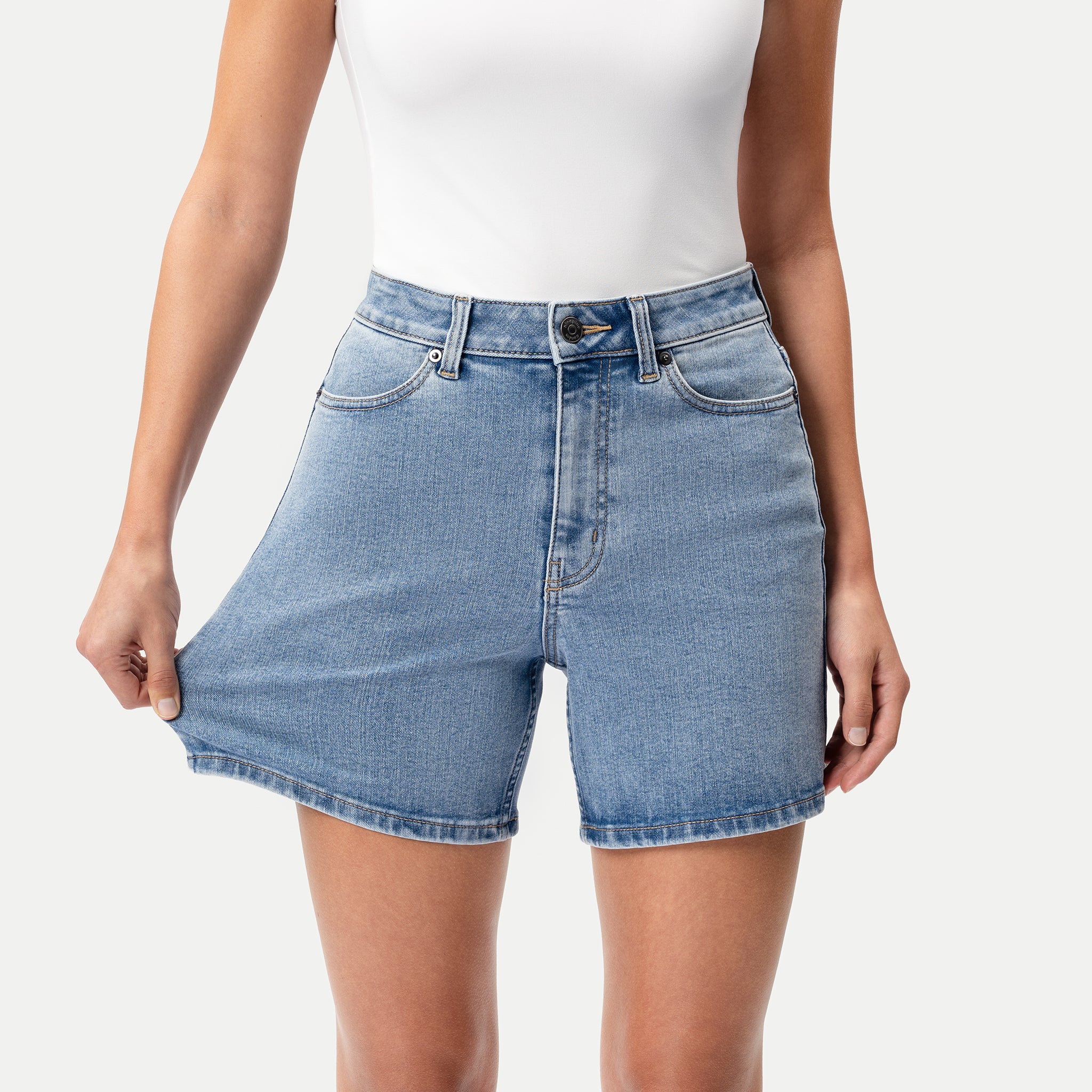 Elastische ComfortDenim™-Shorts – Ninepine