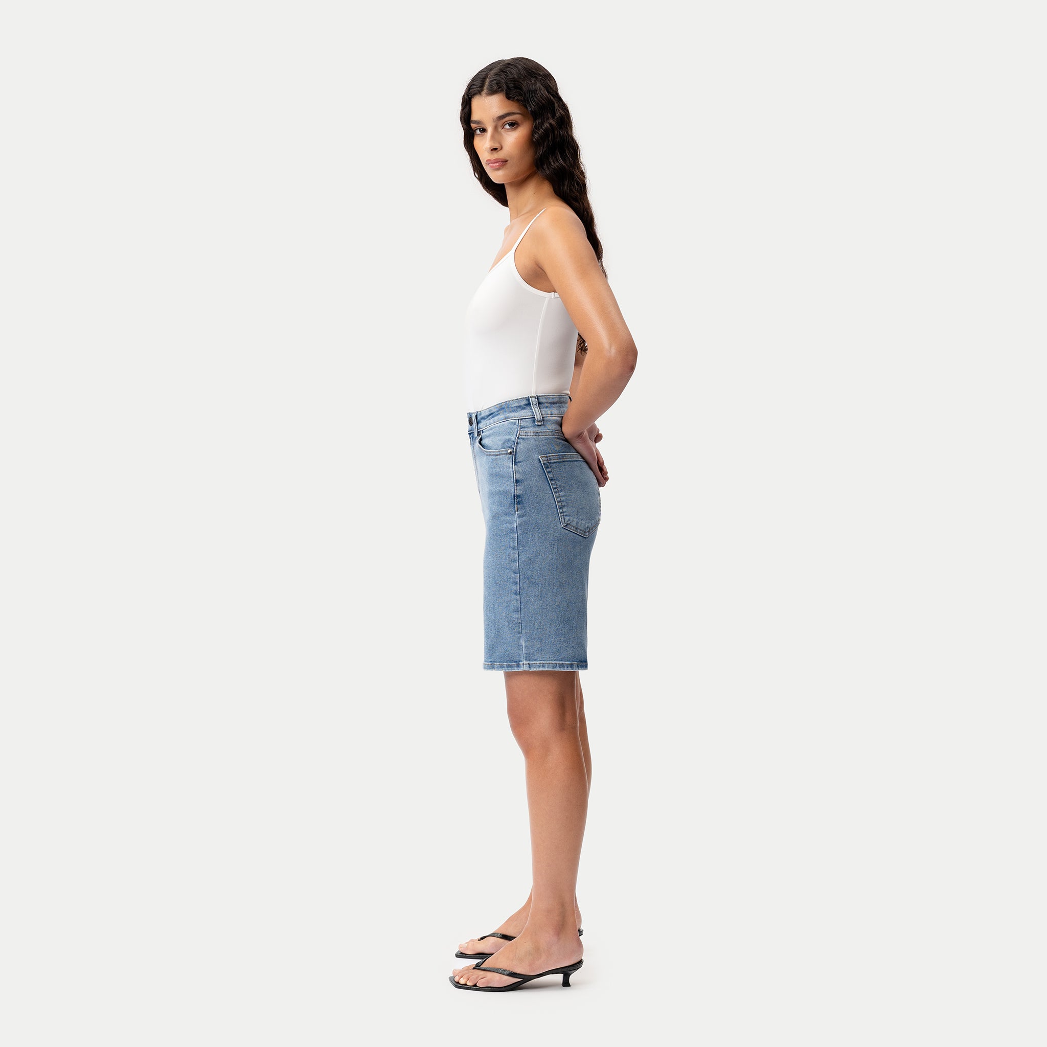 Elastische ComfortDenim™-Shorts – Ninepine