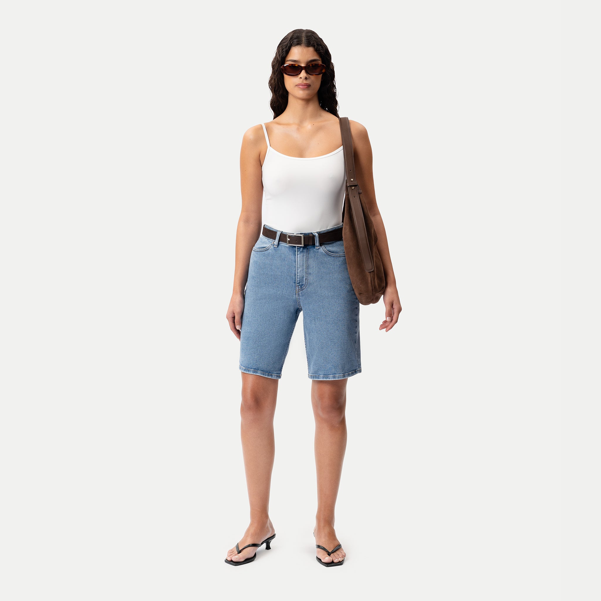 Elastische ComfortDenim™-Shorts – Ninepine