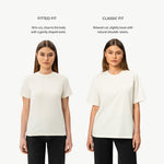 Vergleich der Passformen der Pima-T-Shirts