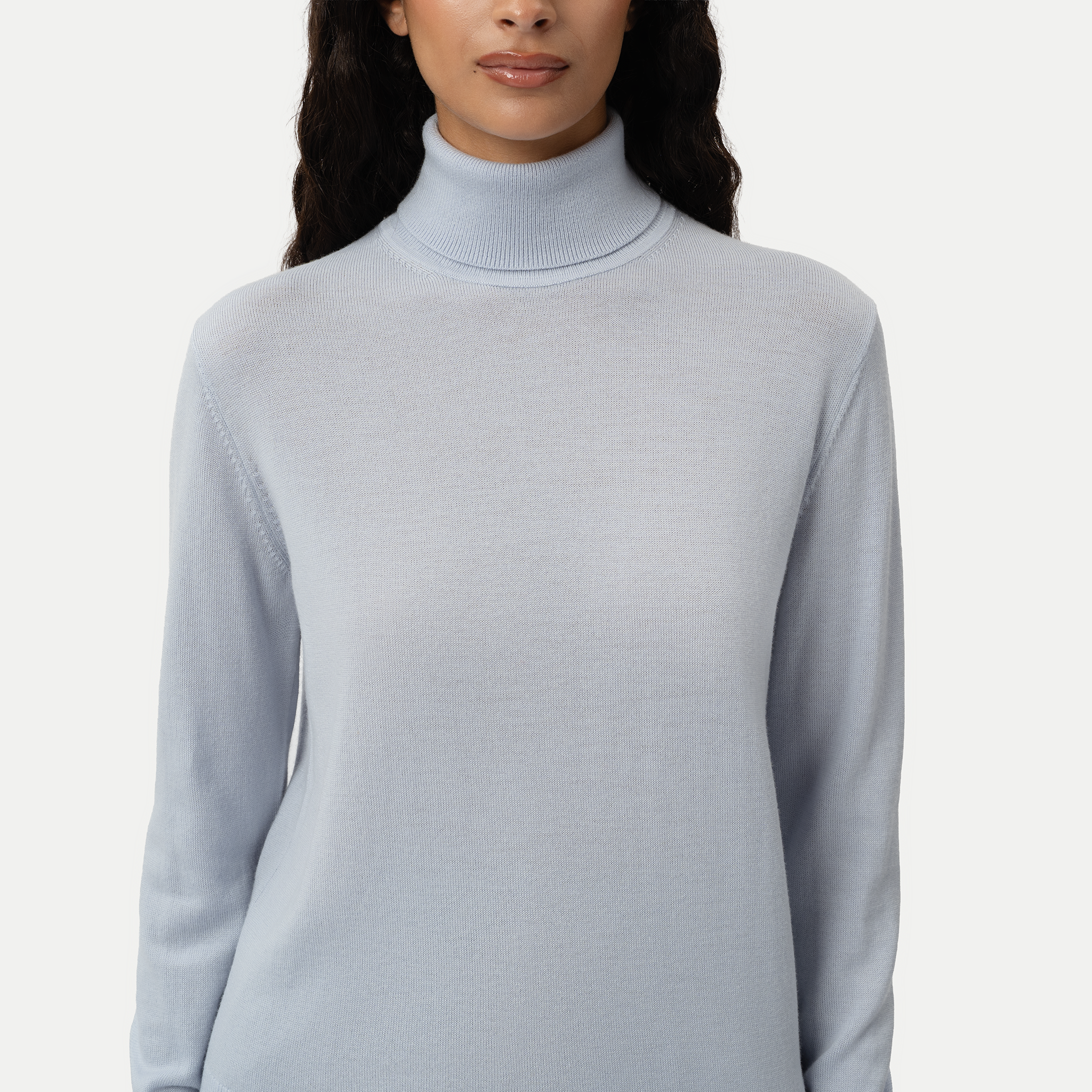 Merino Wool Relaxed Turtleneck - Ninepine