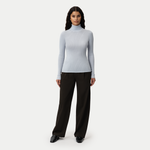 Merino Wool Ribbed Turtleneck - Ninepine