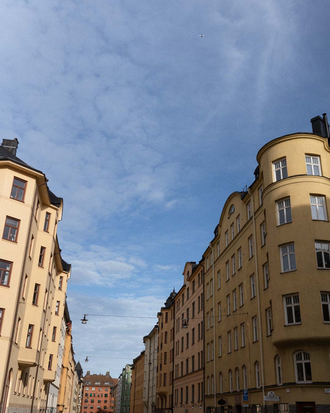 Street image of a suburban street in Stockholm.