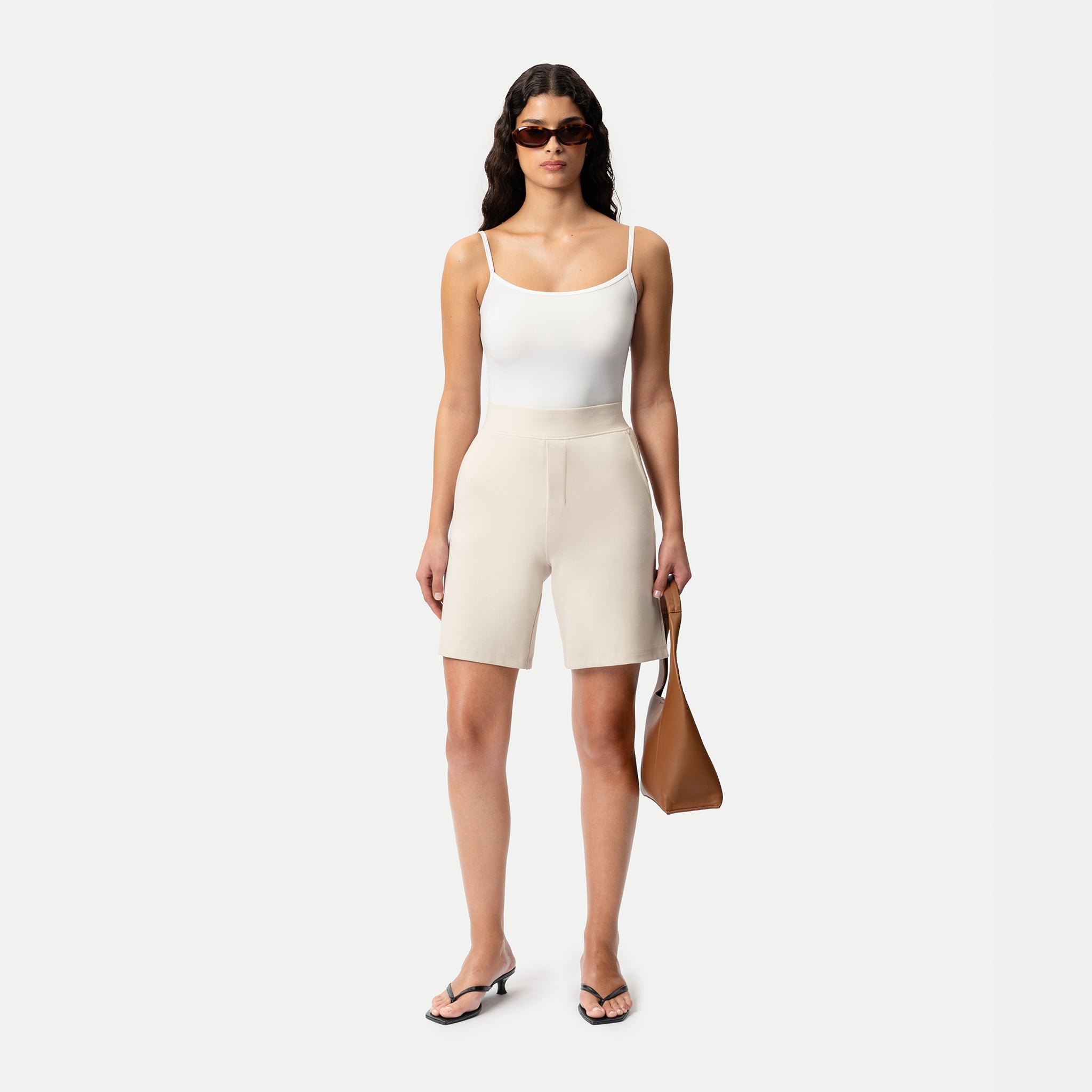 Leichte Ponte-Shorts – Ninepine