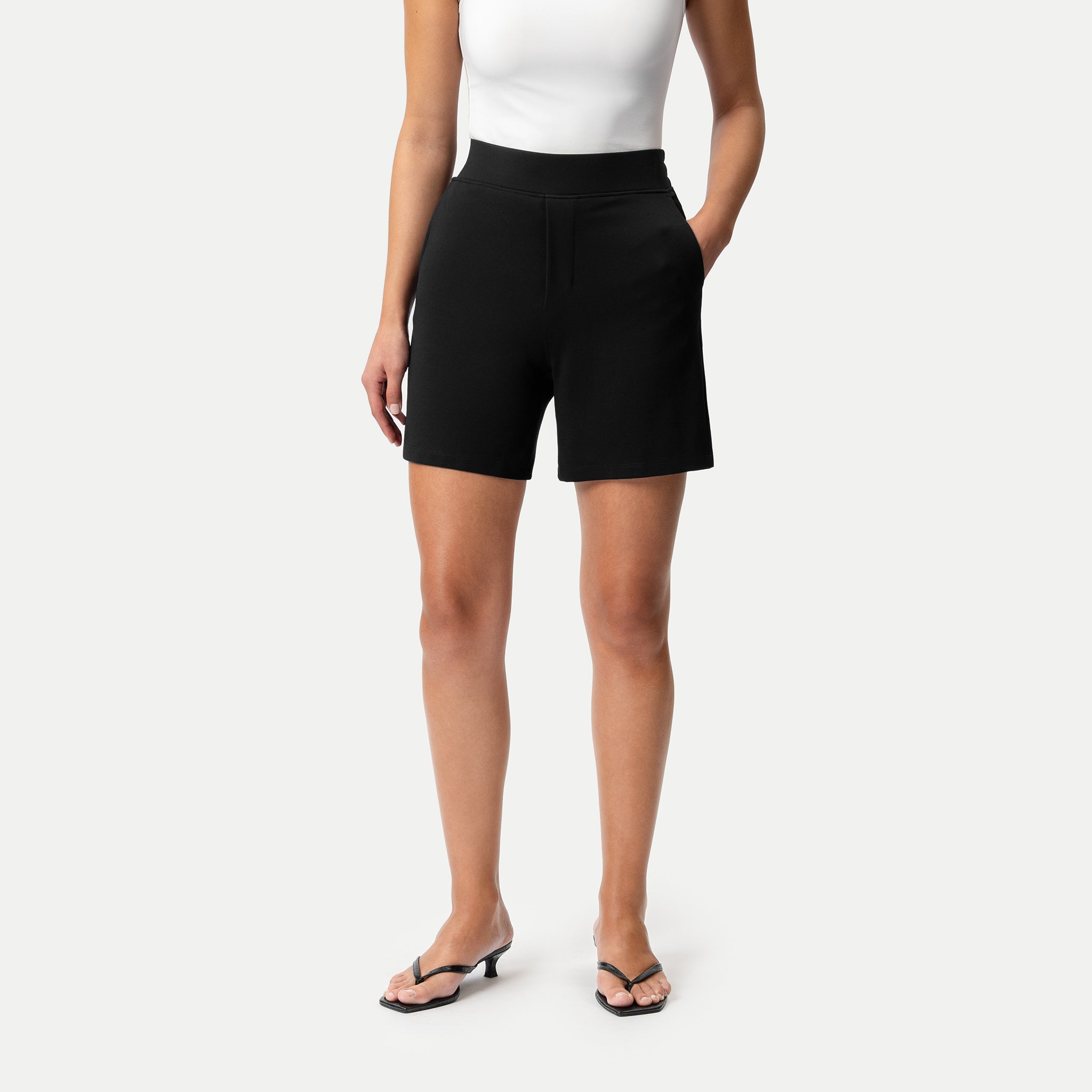 Leichte Ponte-Shorts – Ninepine
