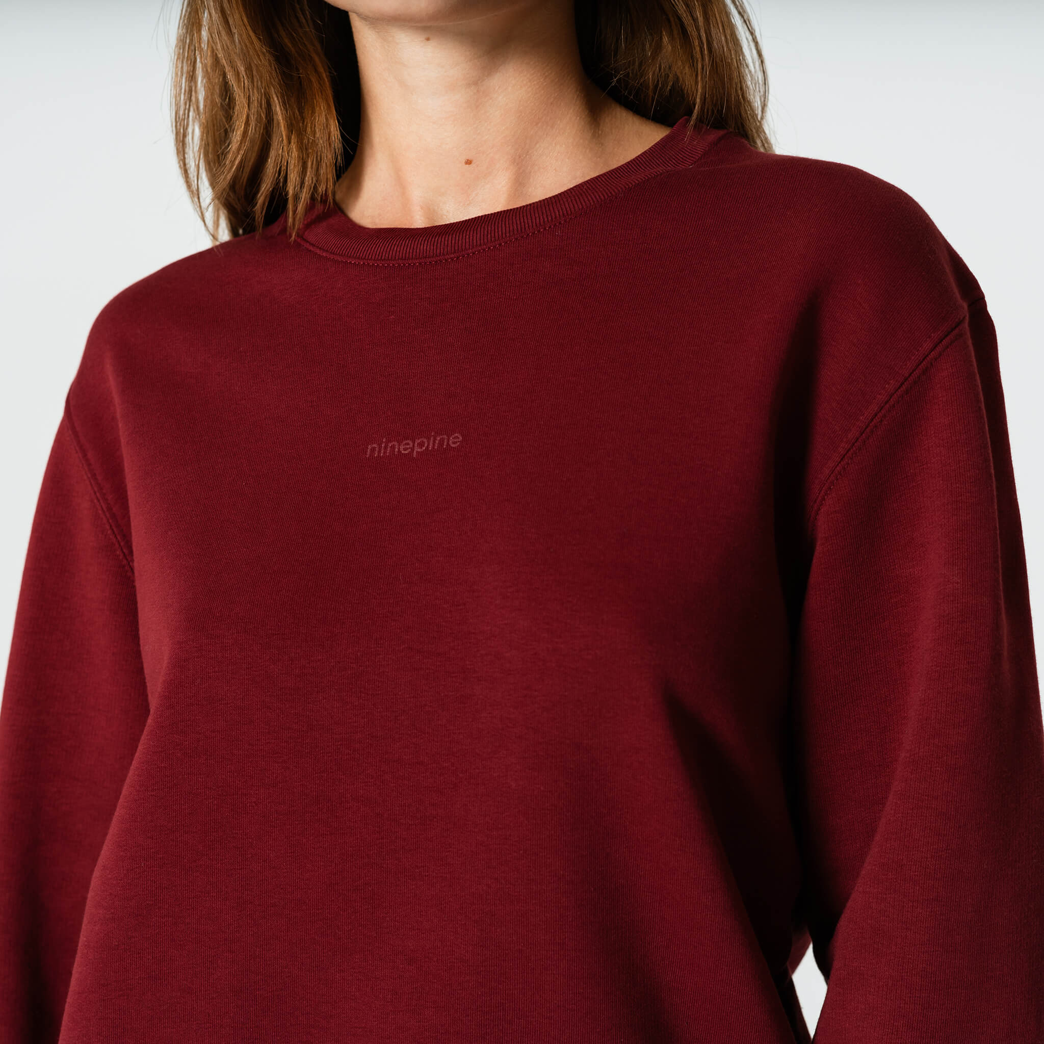 French Terry Crewneck Sweater - Ninepine