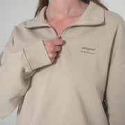 Quarter-Zip Relaxed Sweater