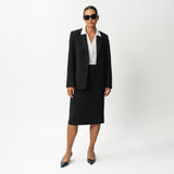 Maßgeschneiderter Ponte-Midi-Rock – Ninepine