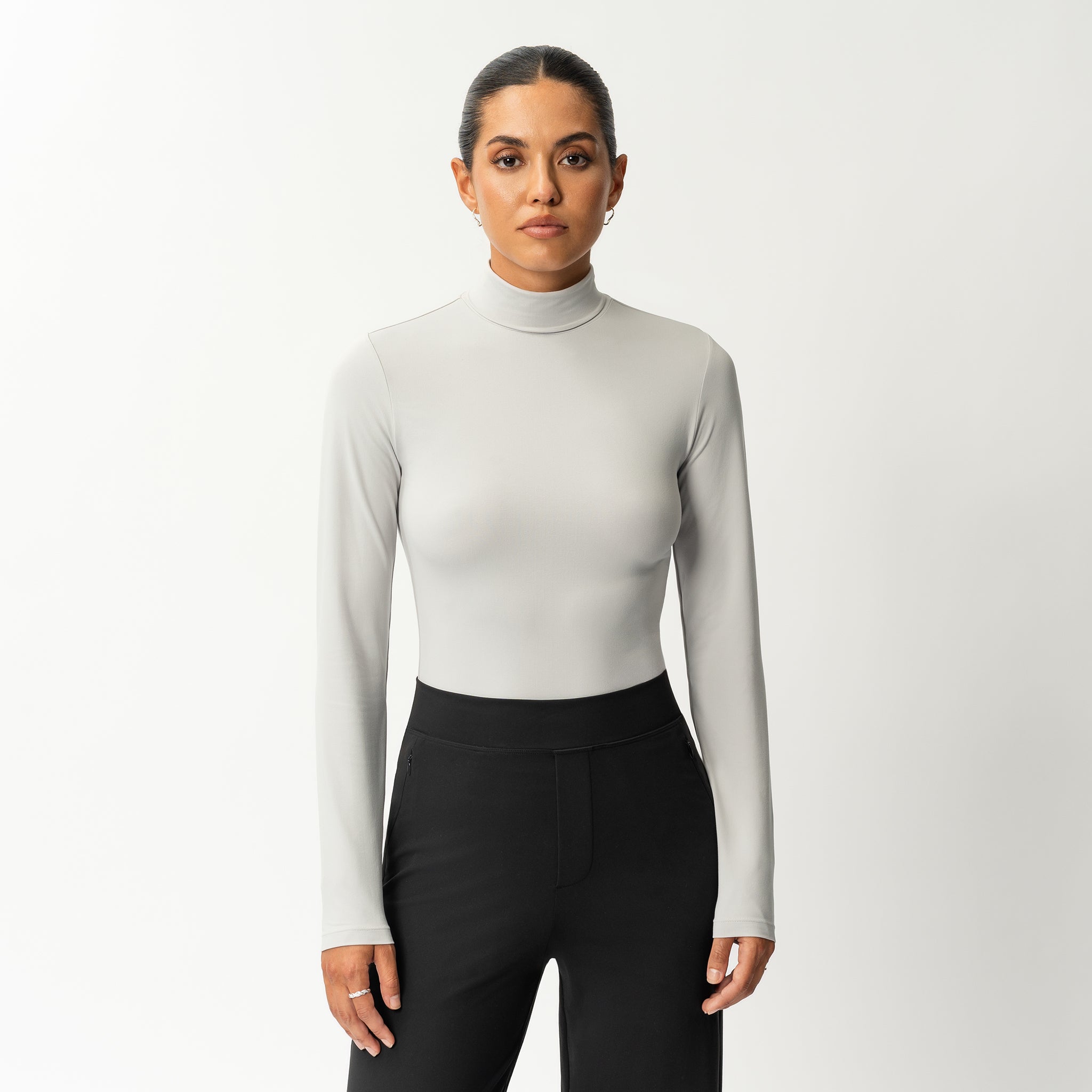 Weicher Rollkragenpullover mit langen Ärmeln – Ninepine