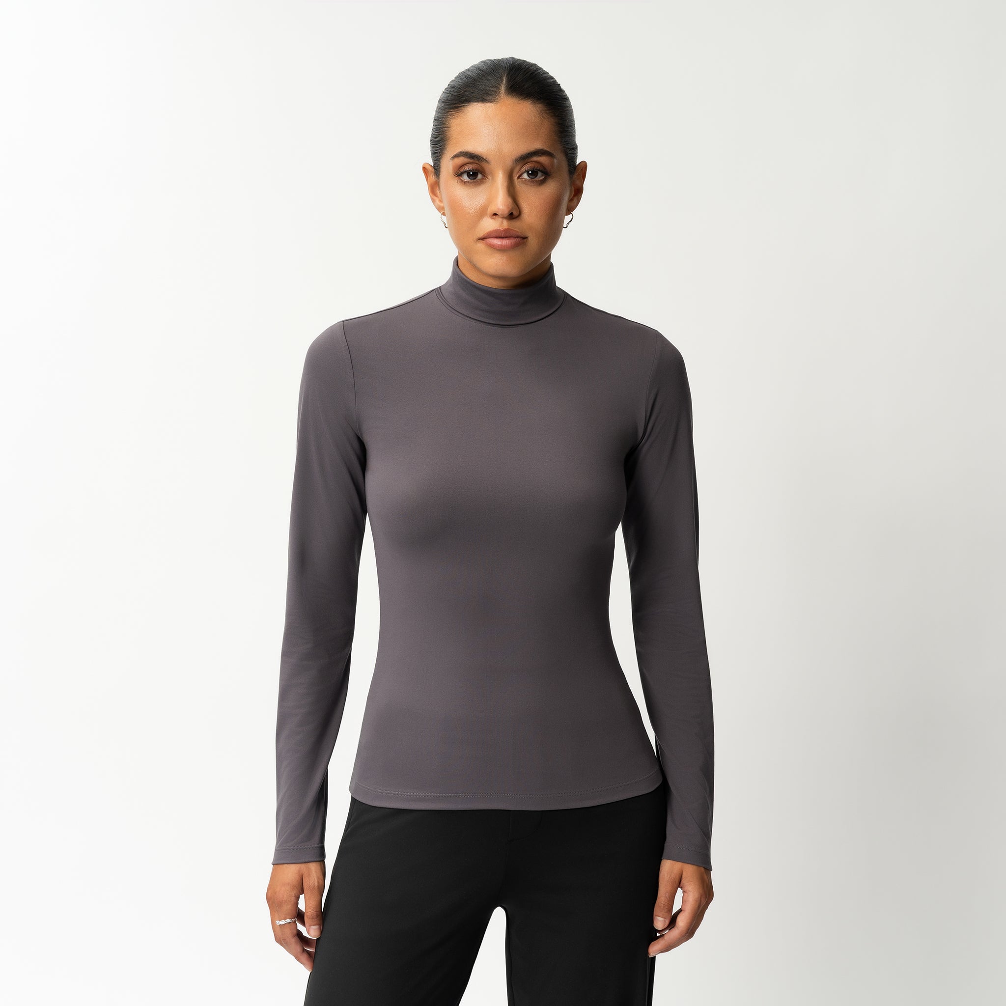 Weicher Rollkragenpullover mit langen Ärmeln – Ninepine