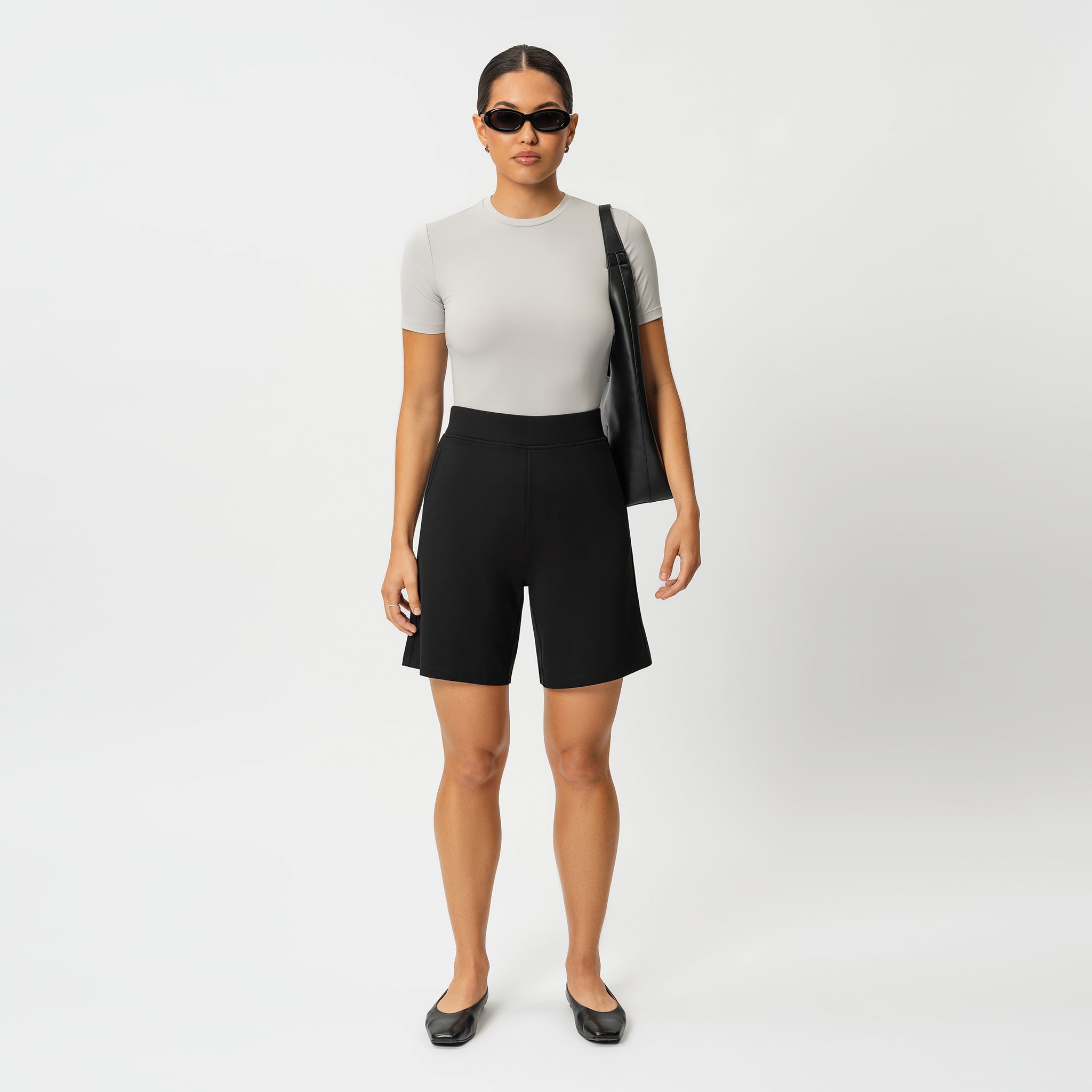 Leichte Ponte-Shorts – Ninepine