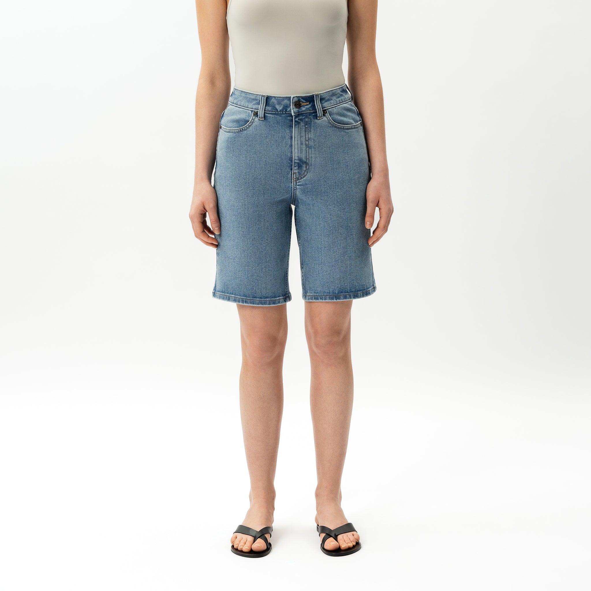 Elastische ComfortDenim™-Shorts – Ninepine