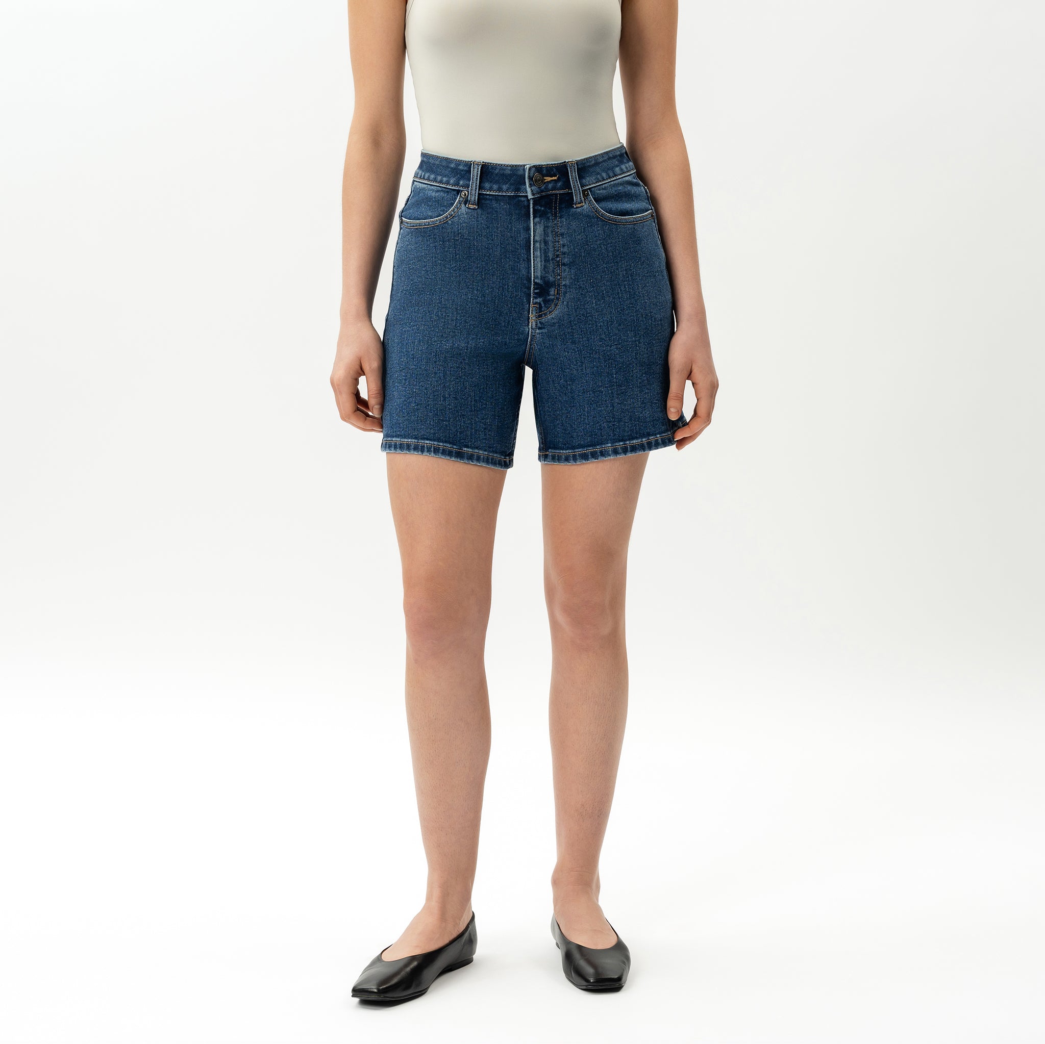 Elastische ComfortDenim™-Shorts – Ninepine