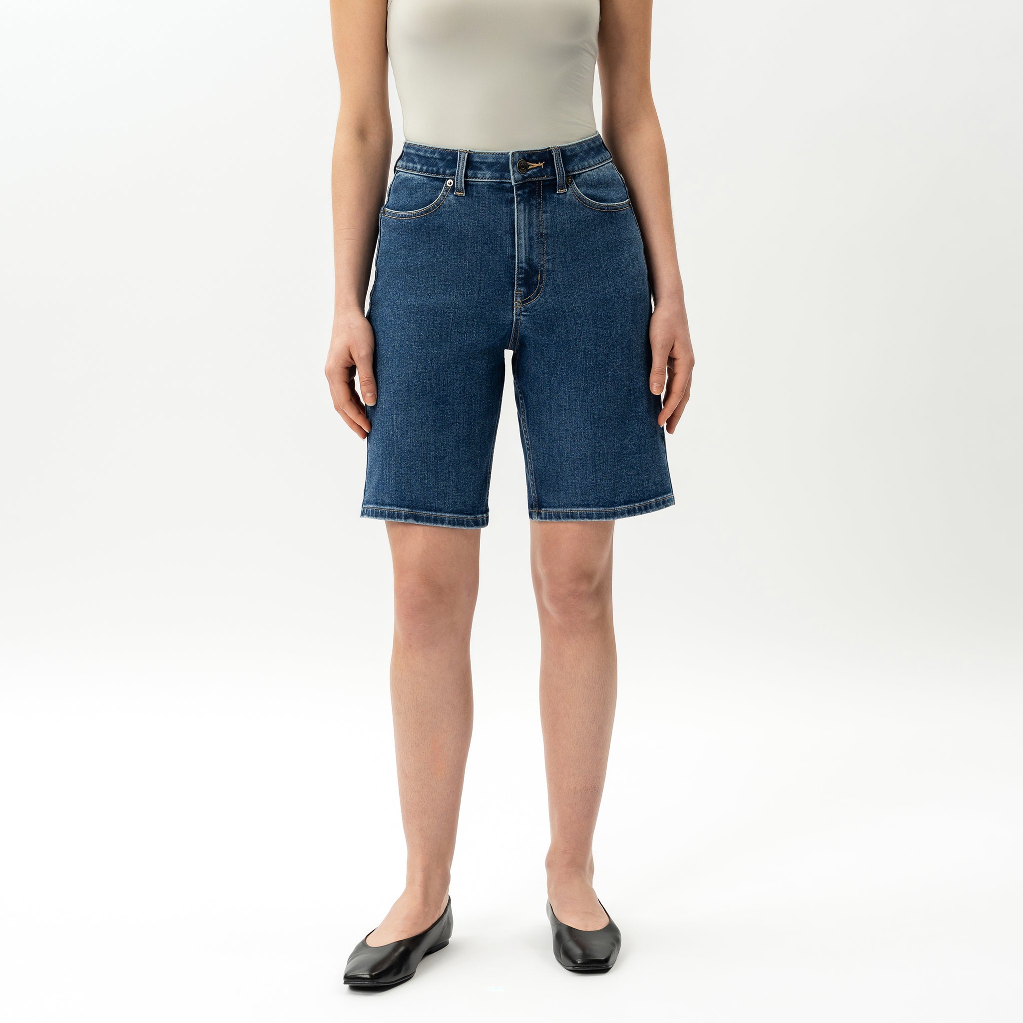 Elastische ComfortDenim™-Shorts – Ninepine