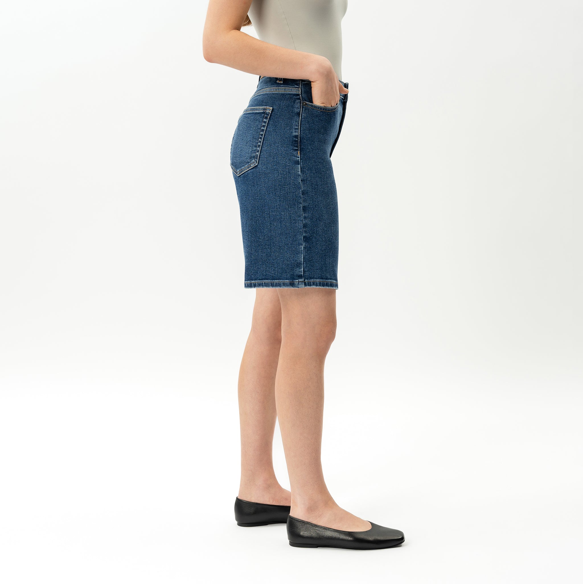 Elastische ComfortDenim™-Shorts – Ninepine