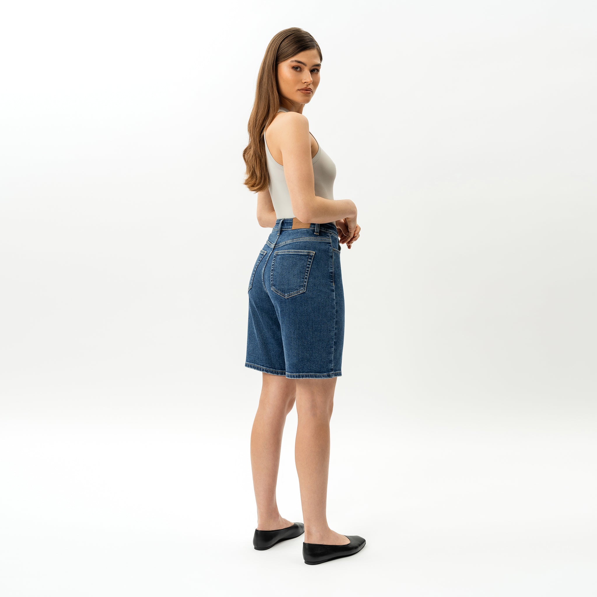 Elastische ComfortDenim™-Shorts – Ninepine