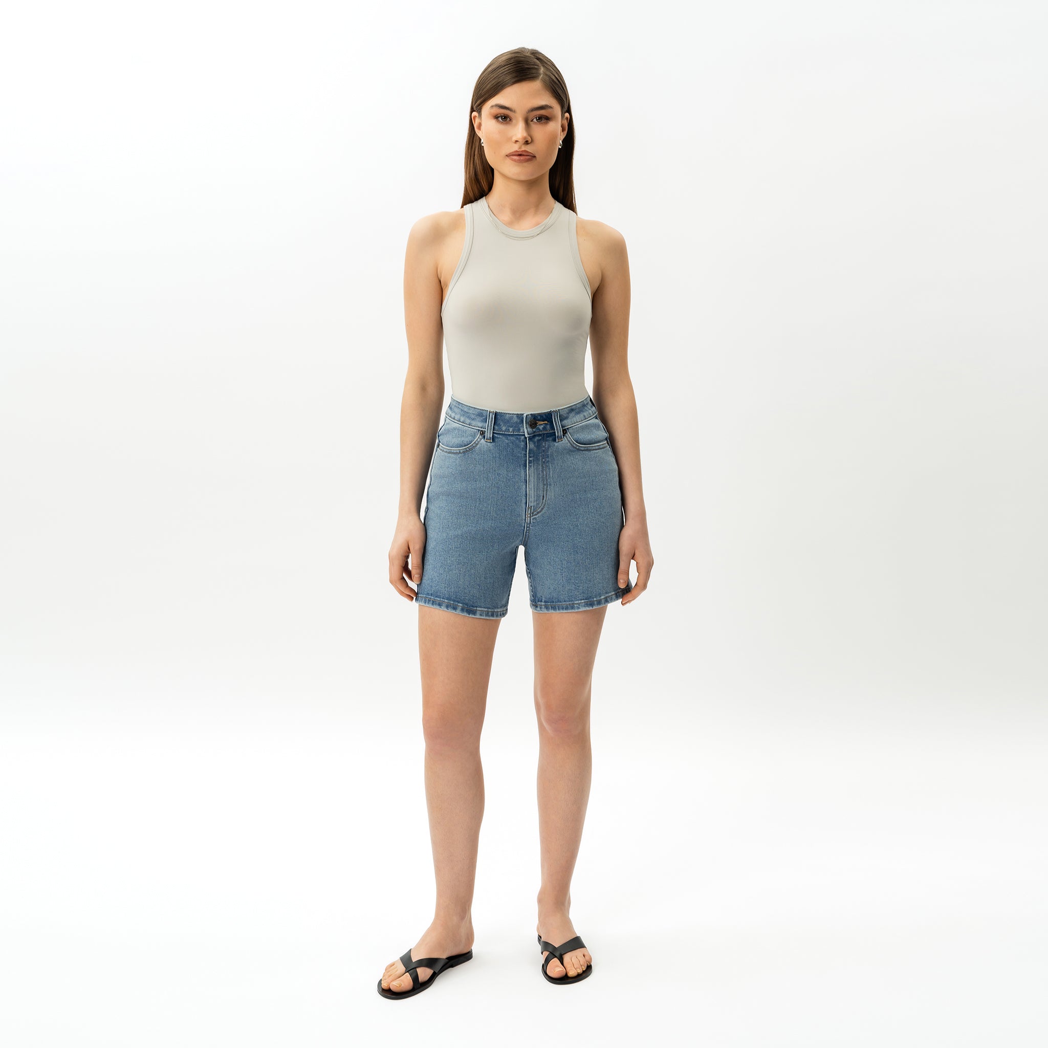 Elastische ComfortDenim™-Shorts – Ninepine