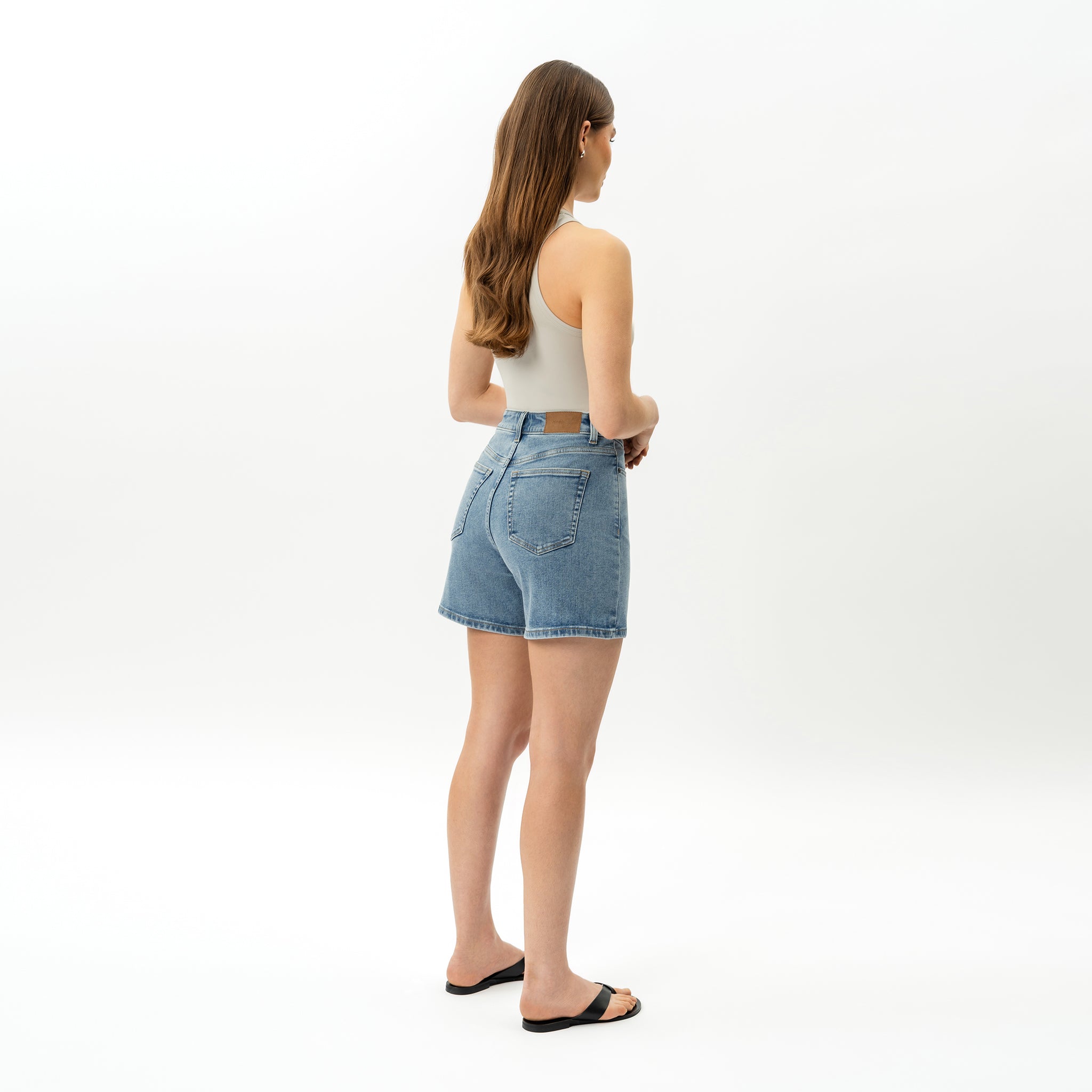 Elastische ComfortDenim™-Shorts – Ninepine