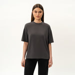 Übergroßes, kastenförmiges Pima-T-Shirt – Ninepine
