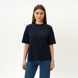 Übergroßes, kastenförmiges Pima-T-Shirt – Ninepine