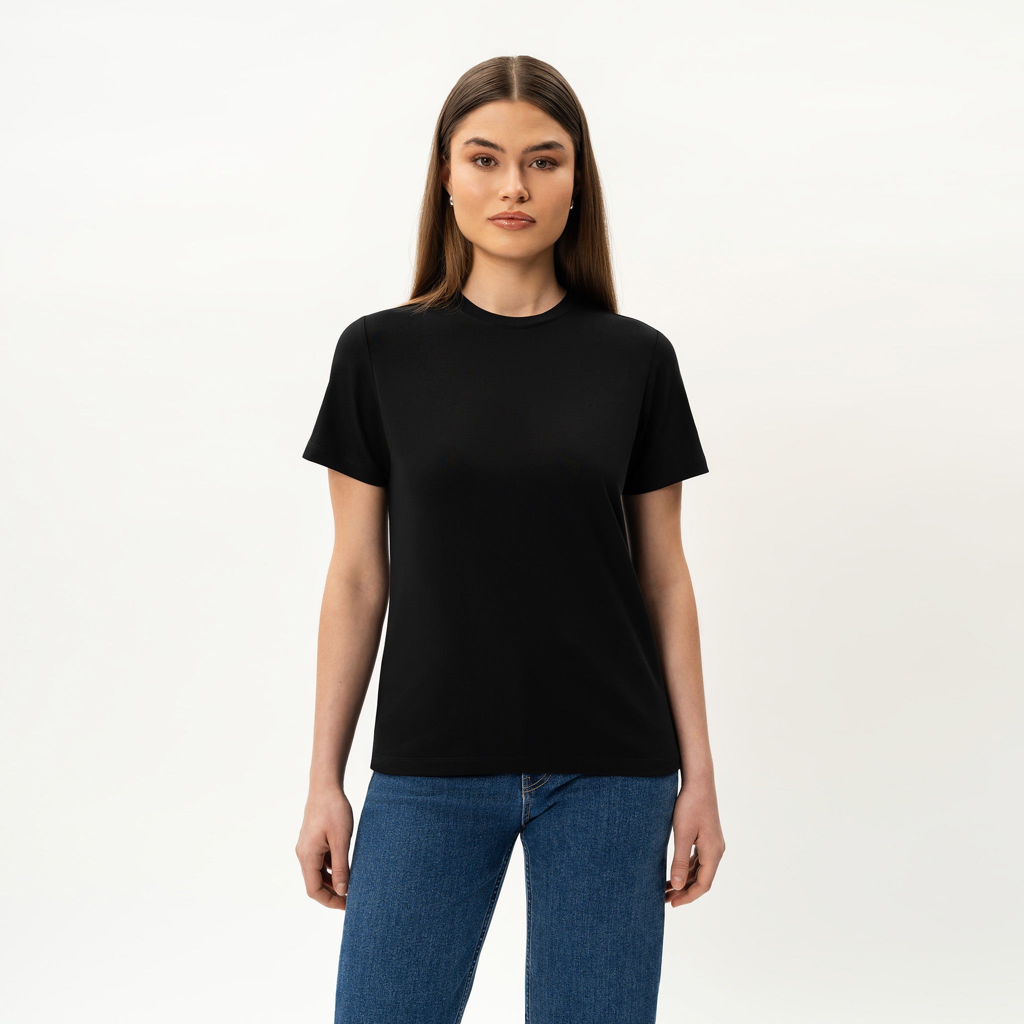 Tailliertes Pima-T-Shirt – Ninepine