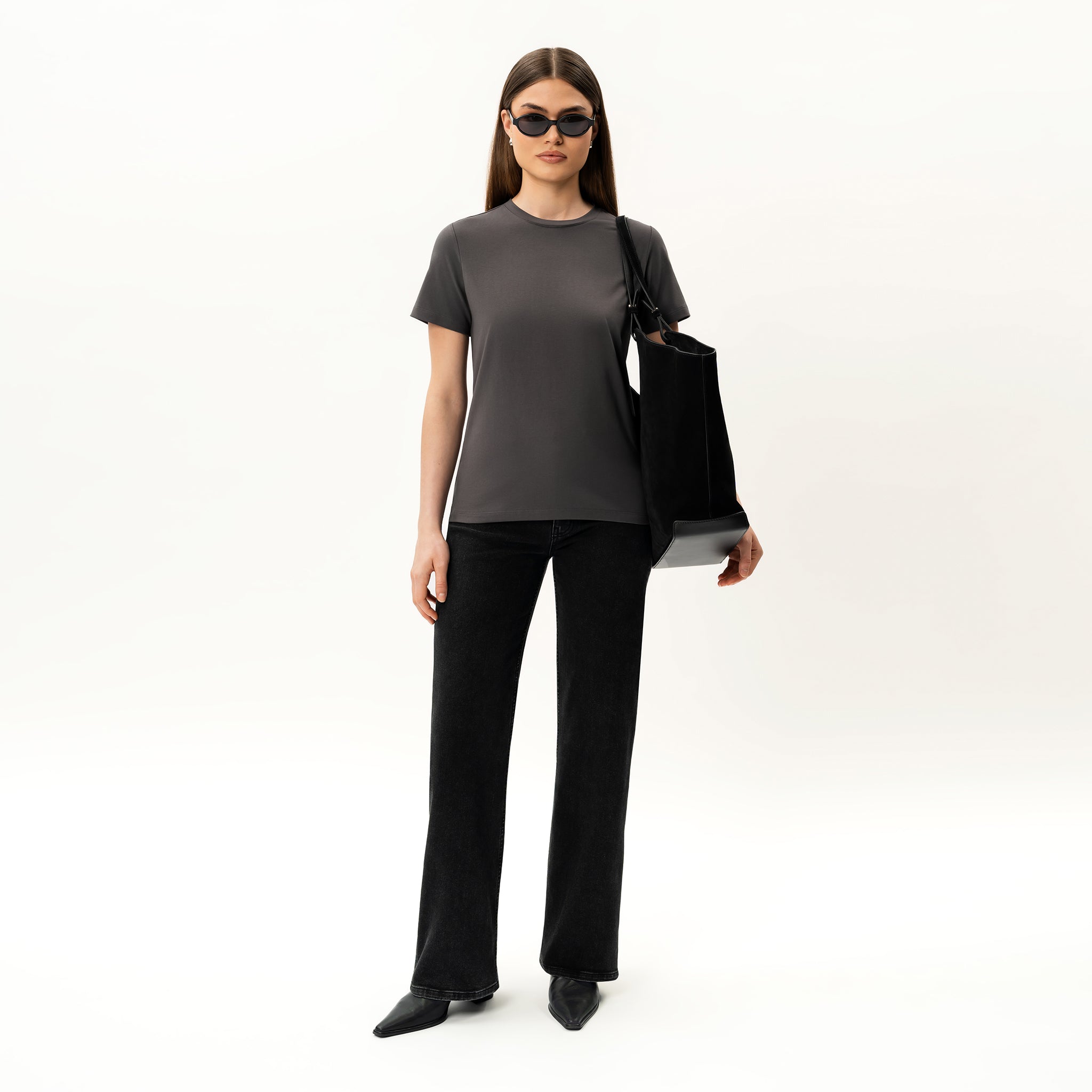 Tailliertes Pima-T-Shirt – Ninepine