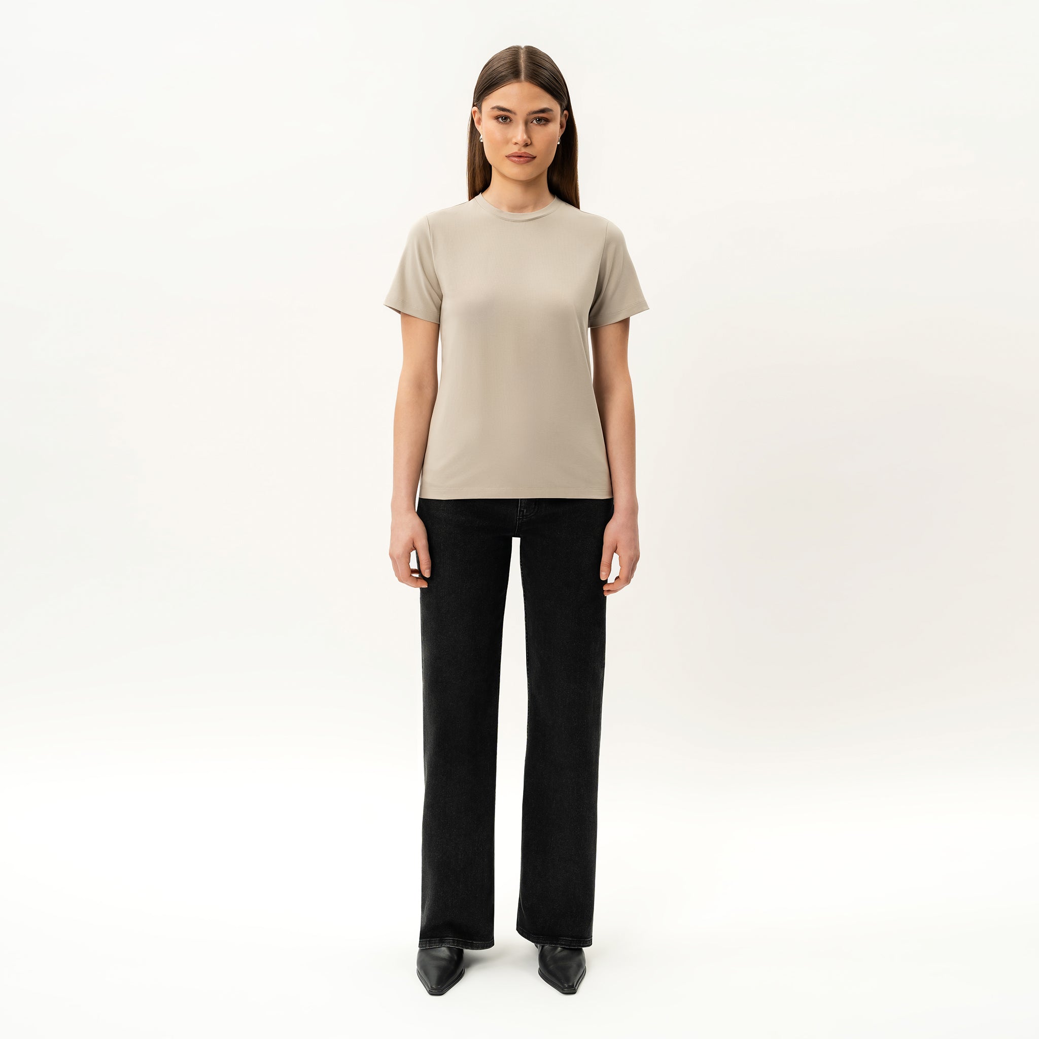 Tailliertes Pima-T-Shirt – Ninepine