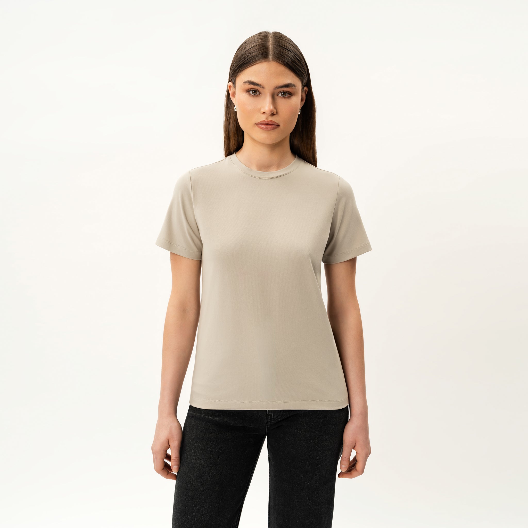 Tailliertes Pima-T-Shirt – Ninepine