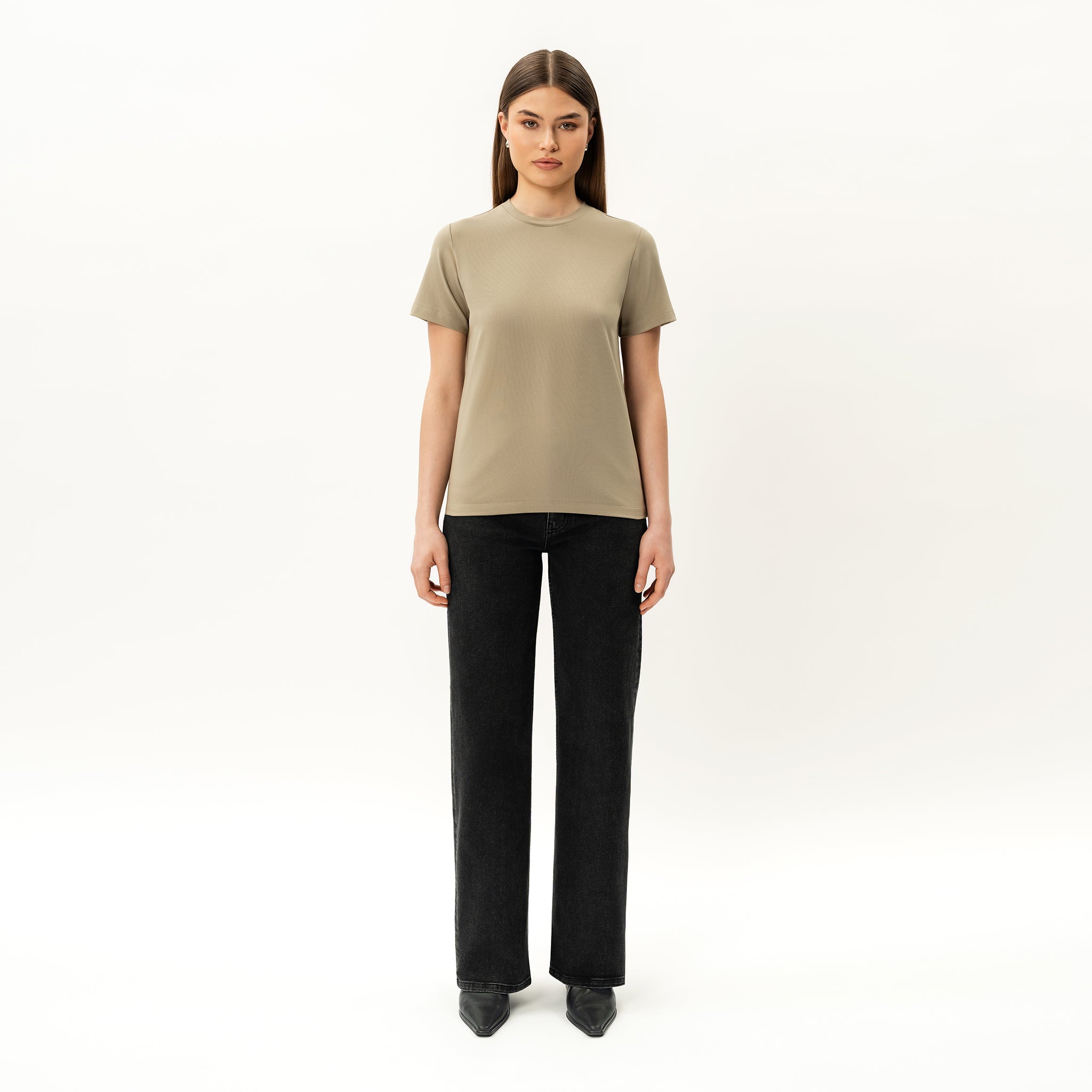 Tailliertes Pima-T-Shirt – Ninepine