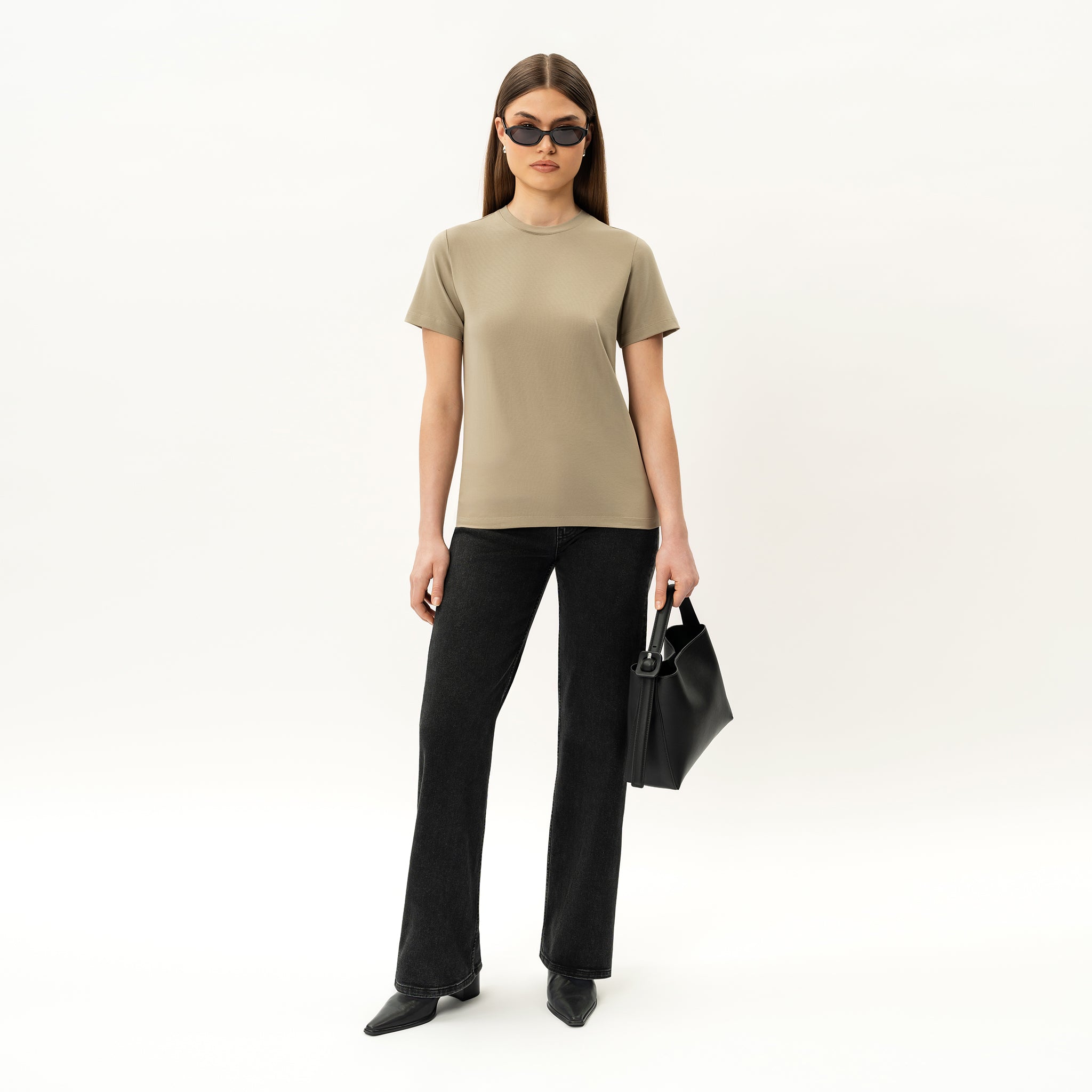 Tailliertes Pima-T-Shirt – Ninepine