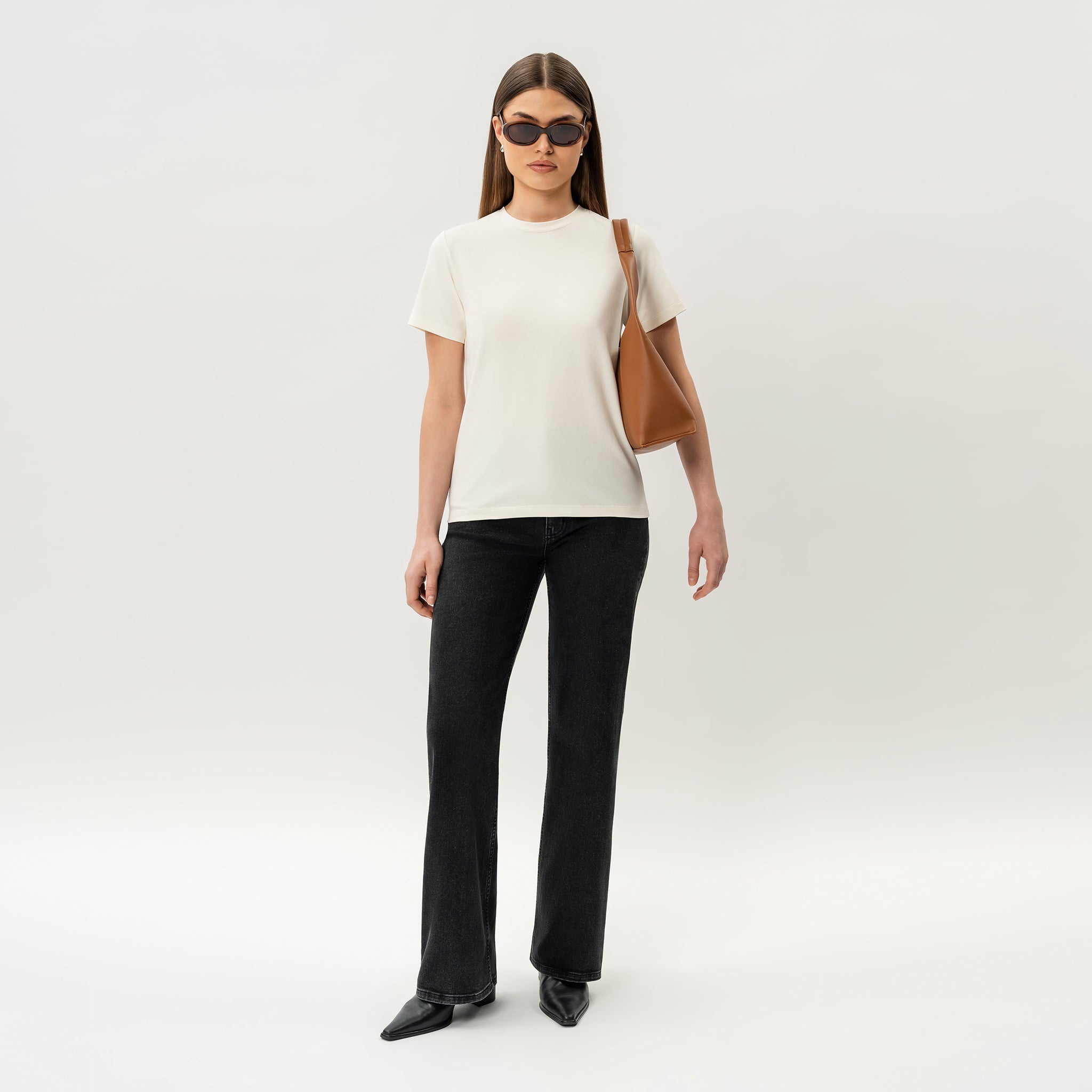 Tailliertes Pima-T-Shirt – Ninepine