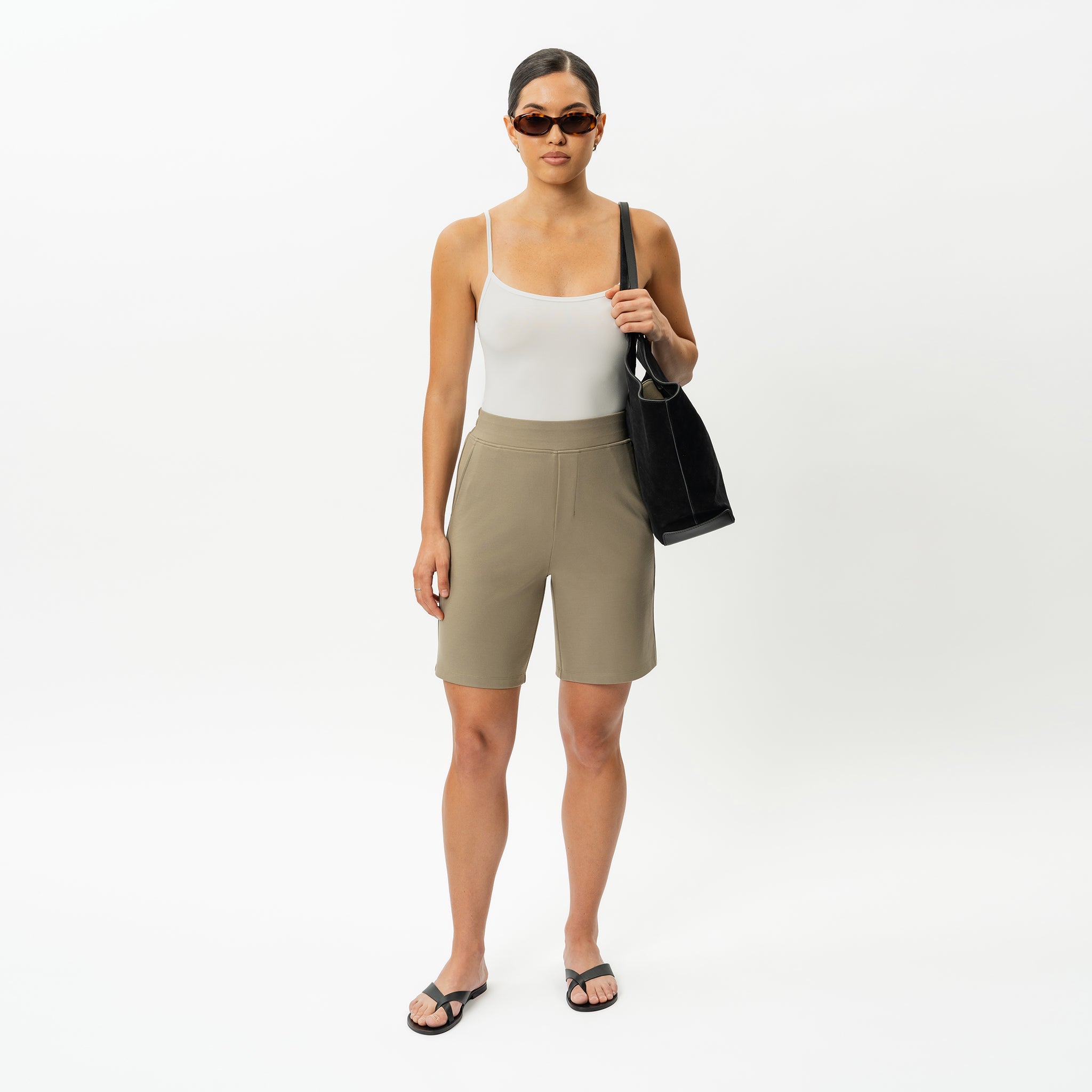 Leichte Ponte-Shorts – Ninepine
